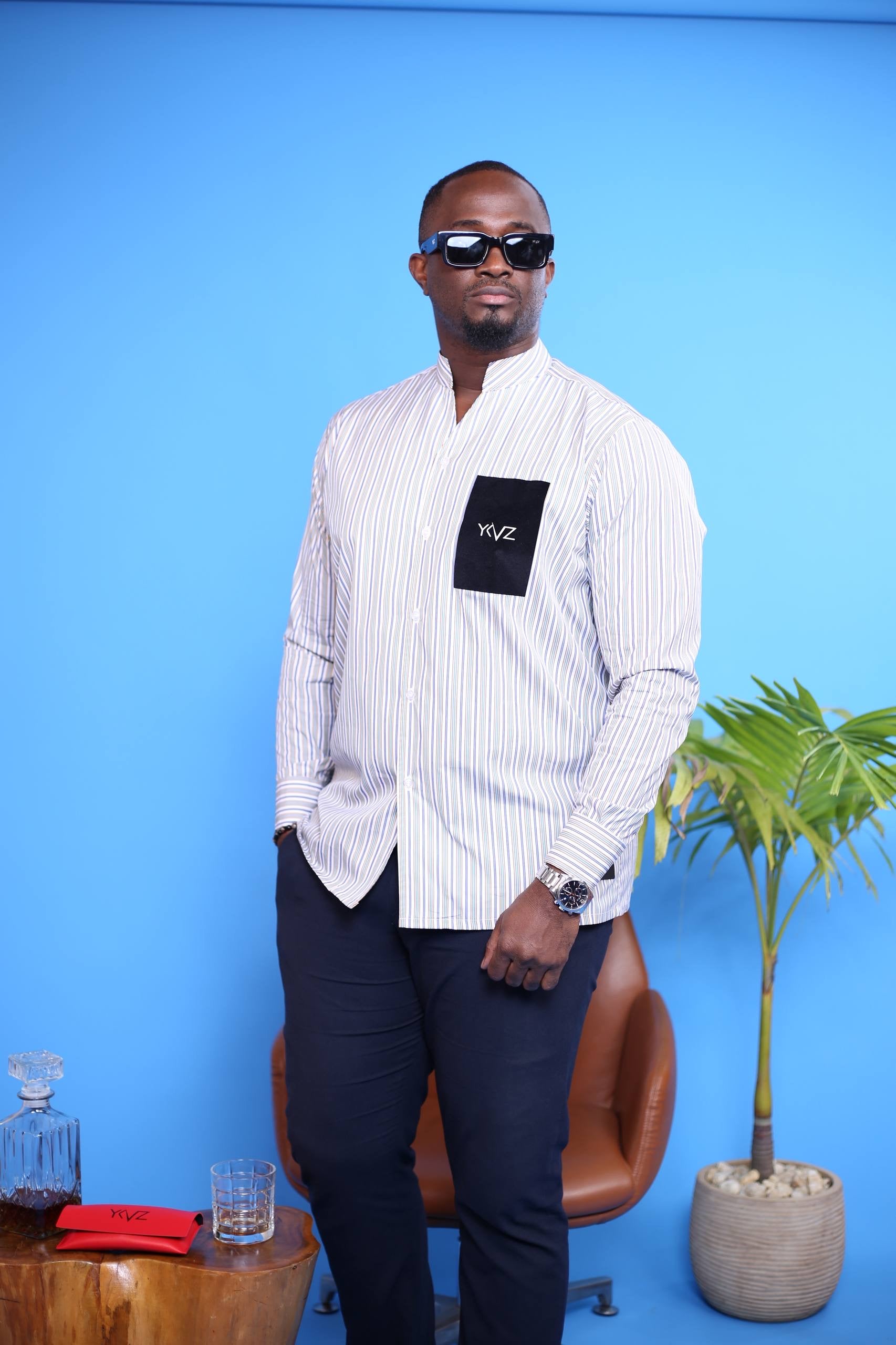 Chemise Lexington ll – Rayures Violet & Blanches | Signature Classique Noir