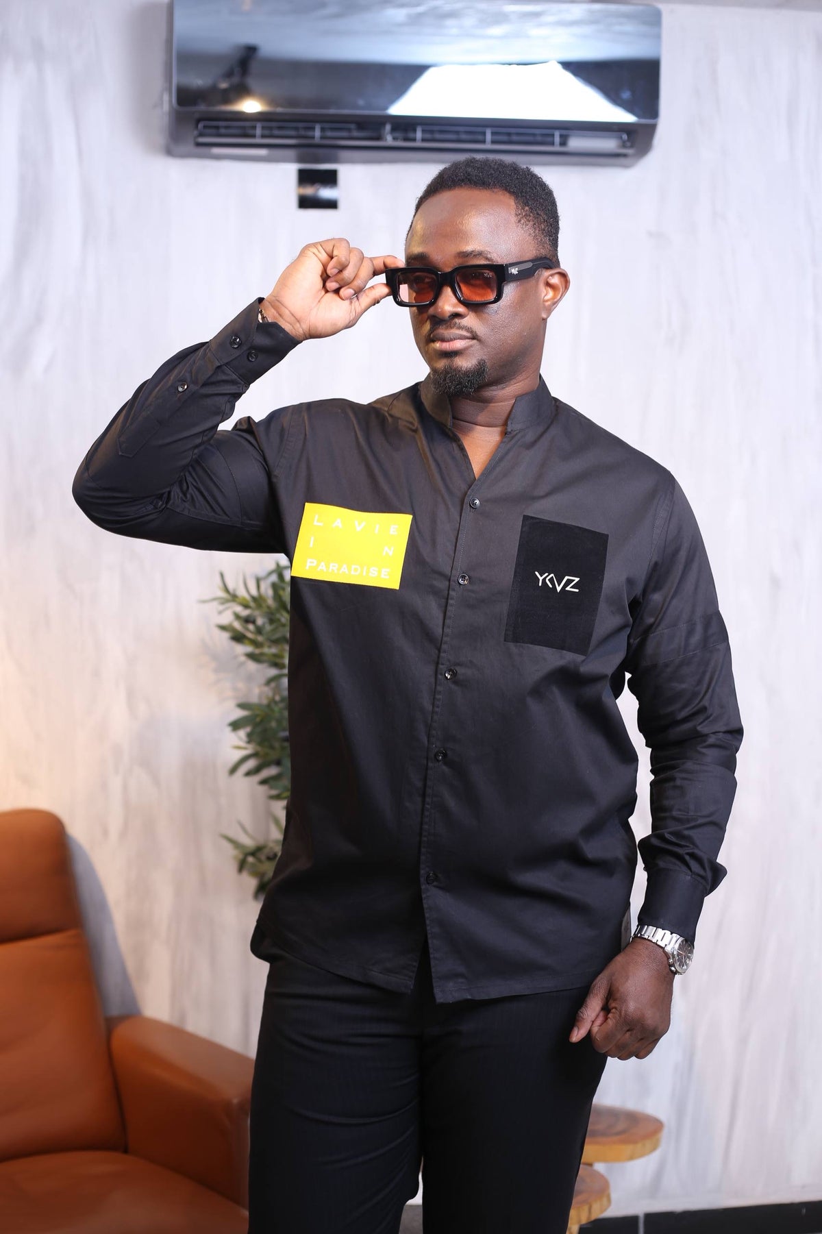 Chemise Sport LVIP _ Noire |Signature Classique