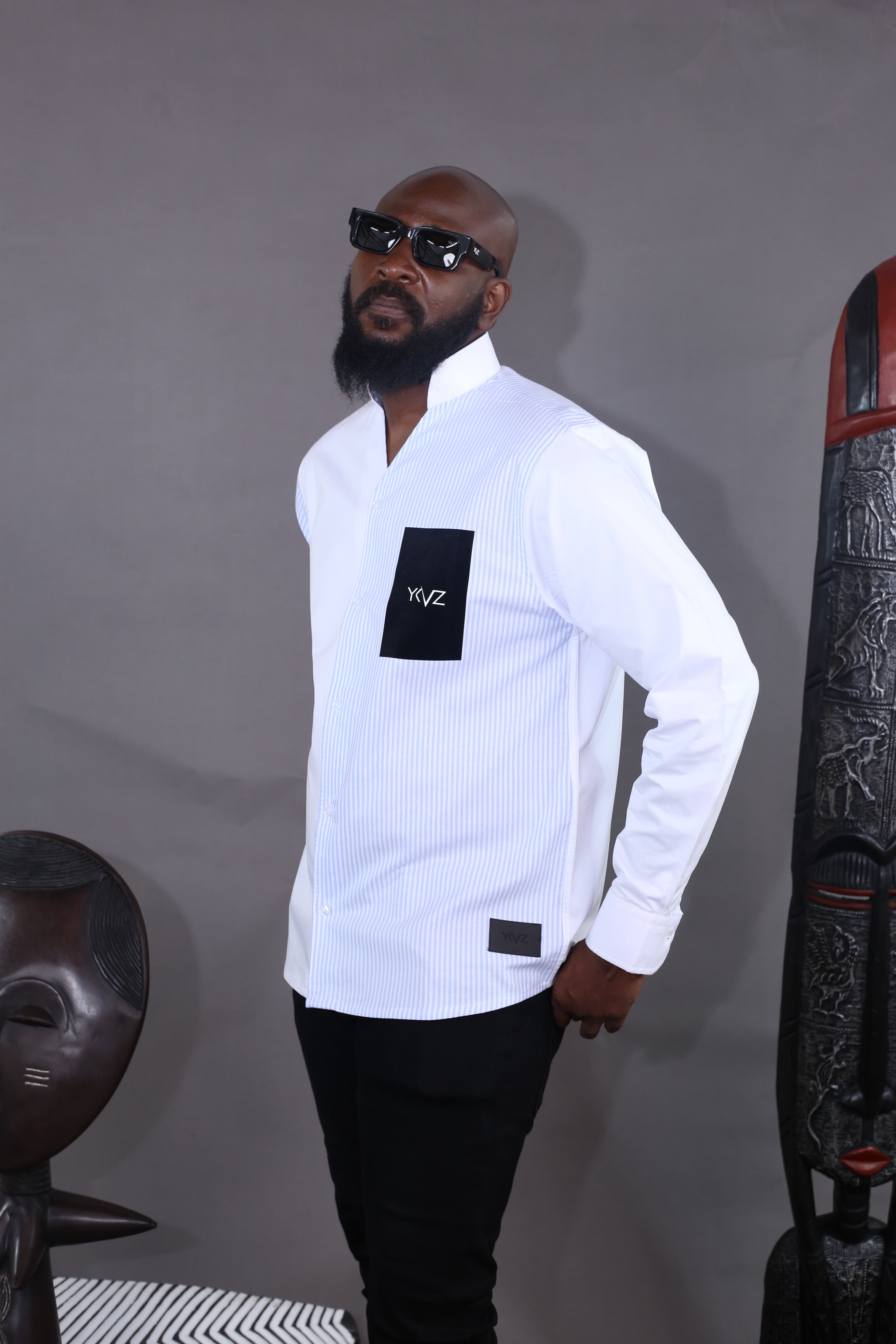 Camisola Oslo Signature Classic – Azul celeste e Branco em dois tons
