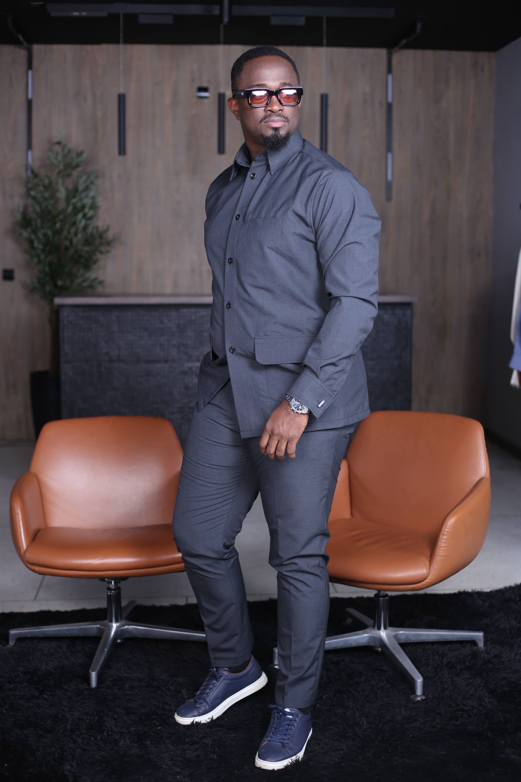 Ensemble Chemise Kômi - Gris