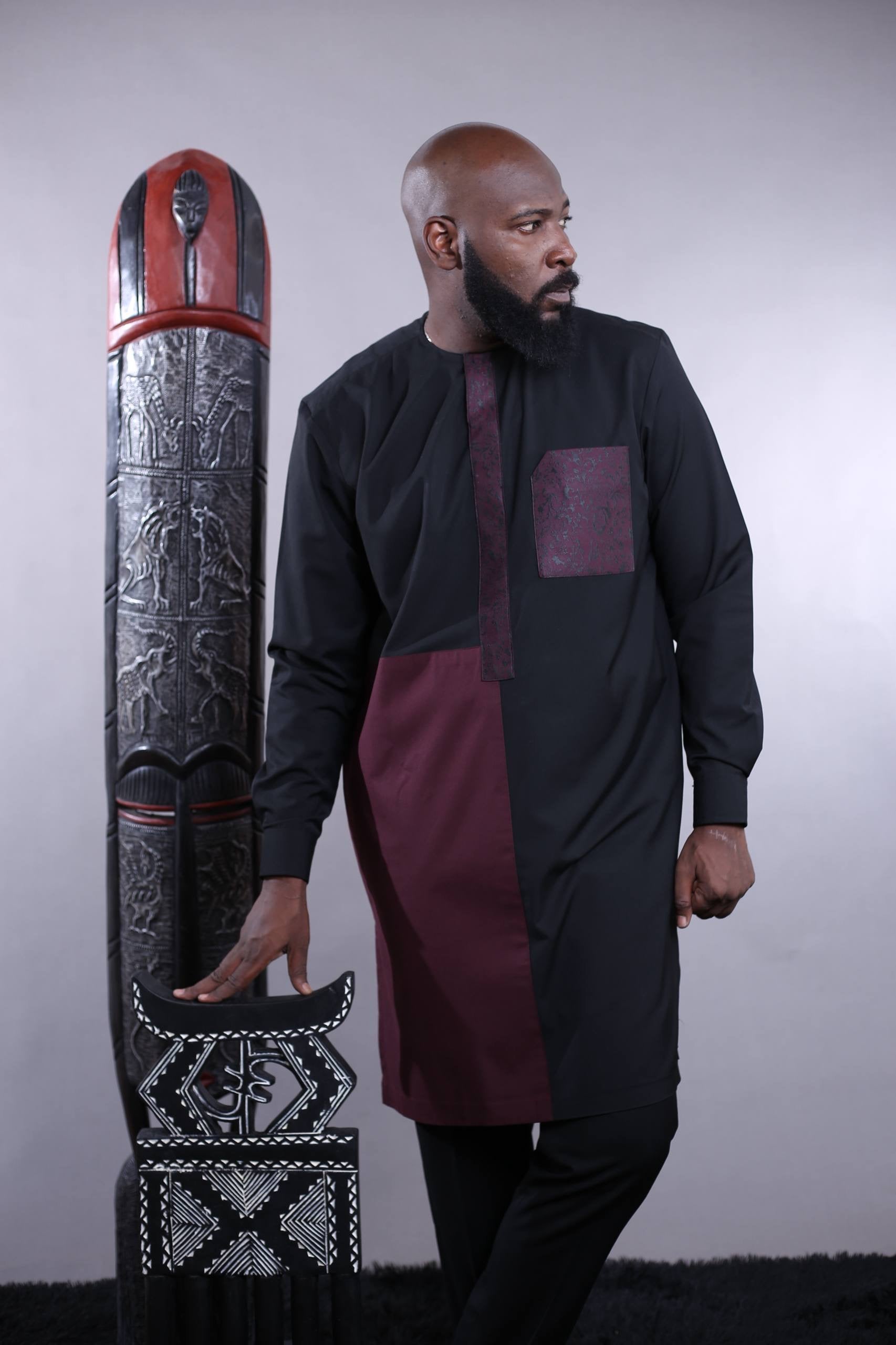 Ensemble Tunique KAMARO l | Marron & Noir