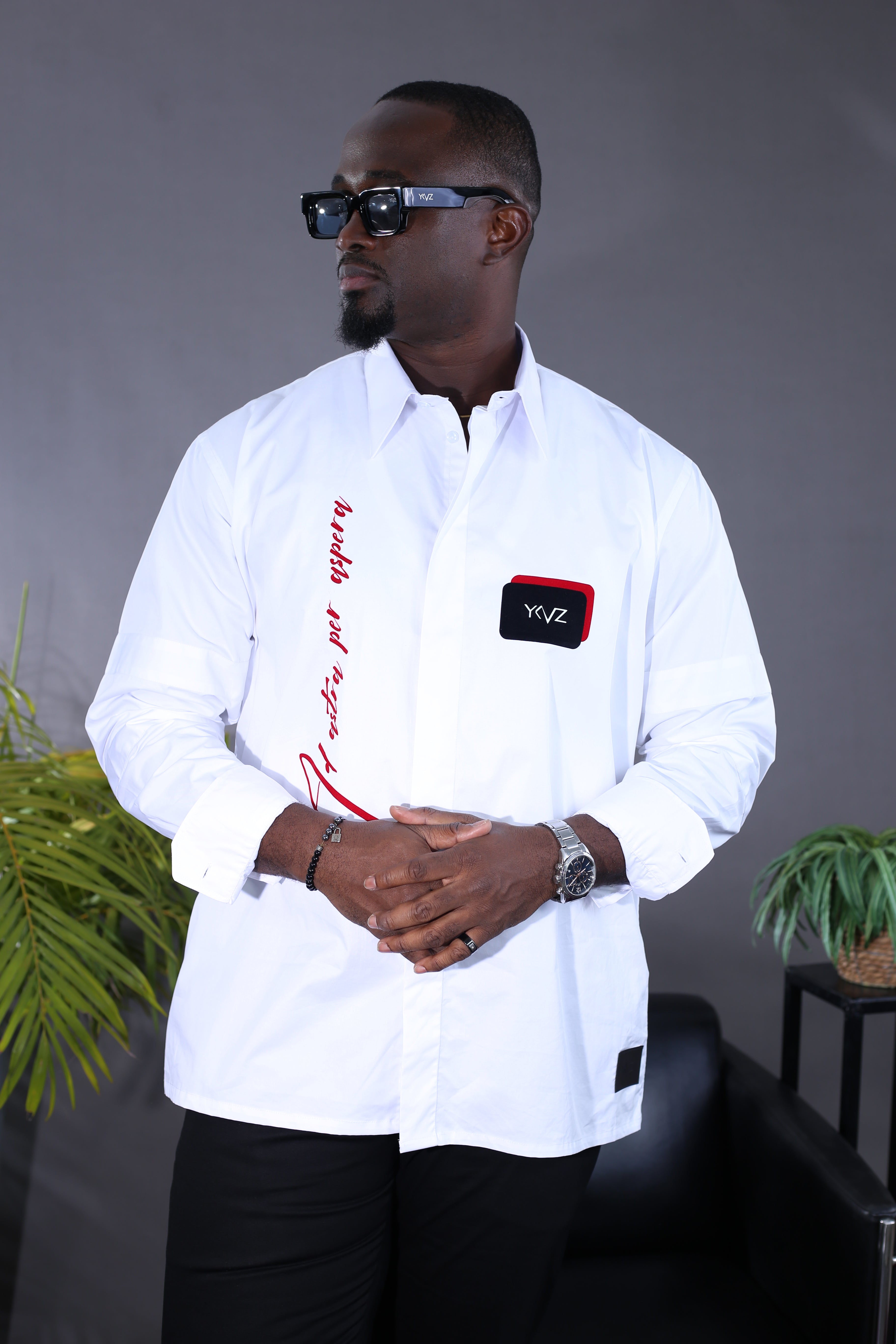 Chemise Per Aspera Signature YKVZ - Blanc
