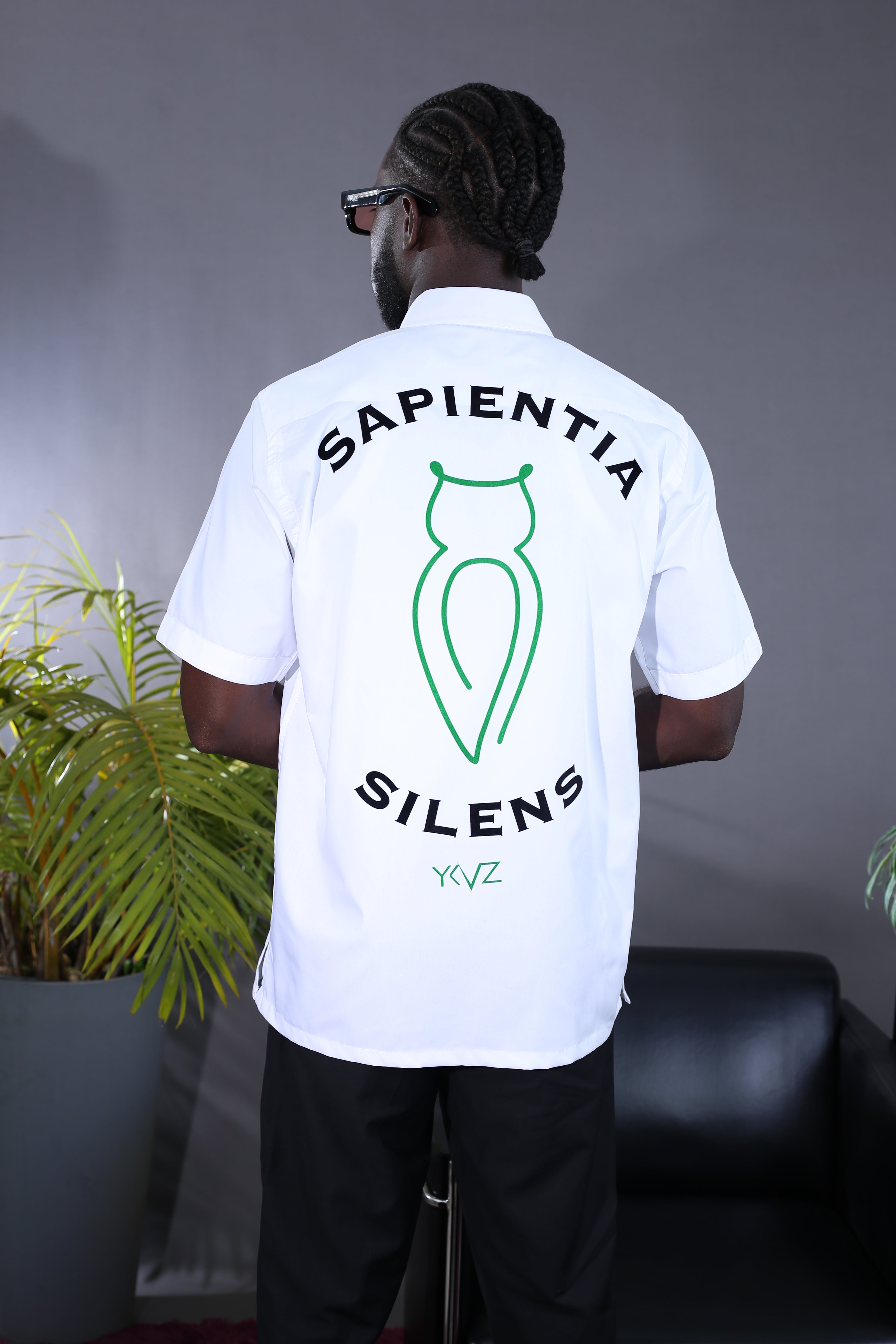 Chemise SAPIENTIA SILENS Blanche – YKVZ