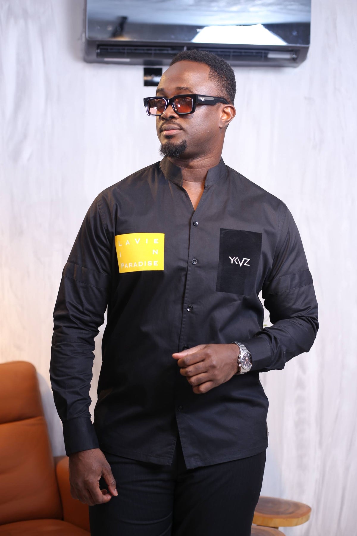 Chemise Sport LVIP _ Noire |Signature Classique