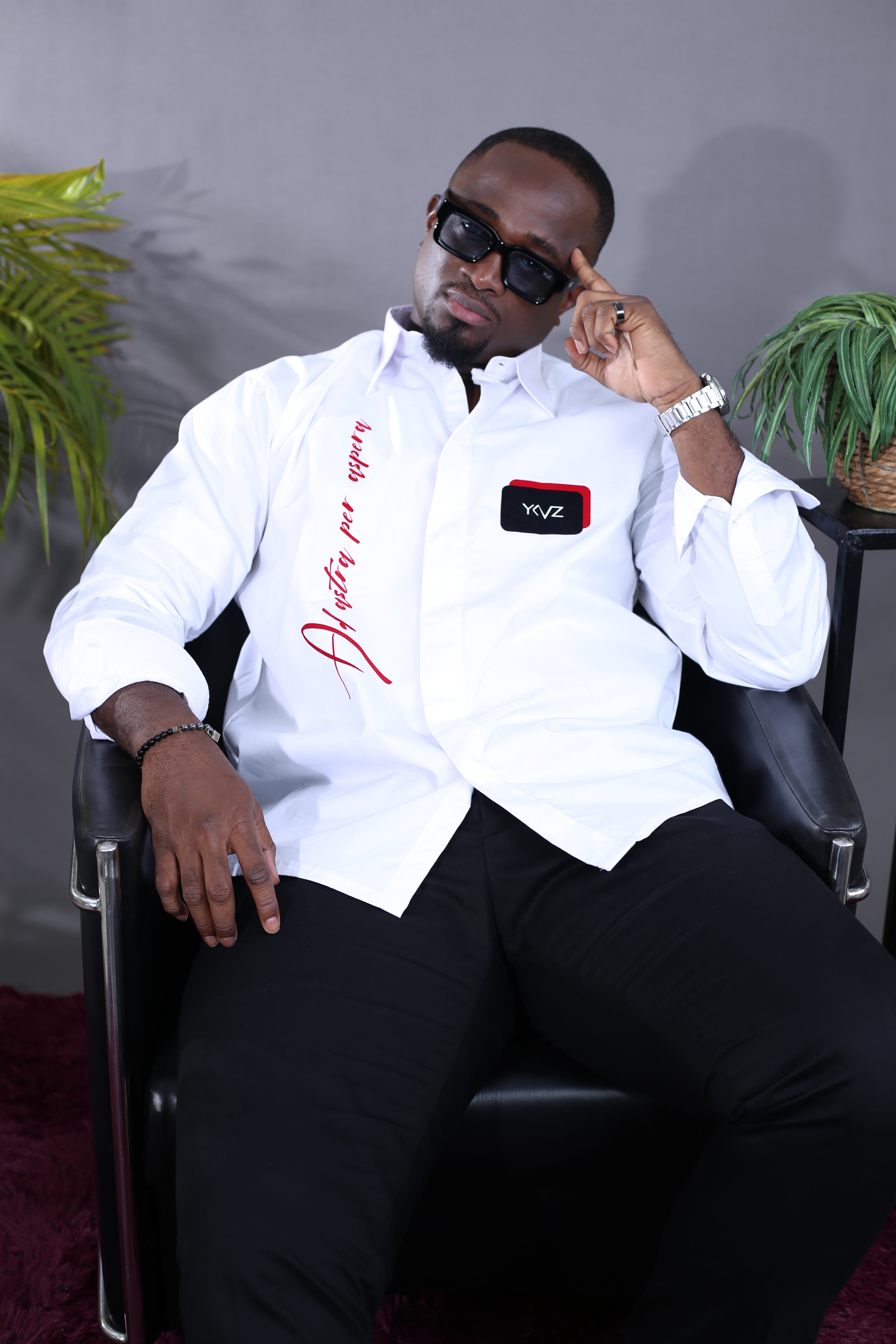Chemise Per Aspera Signature YKVZ - Blanc