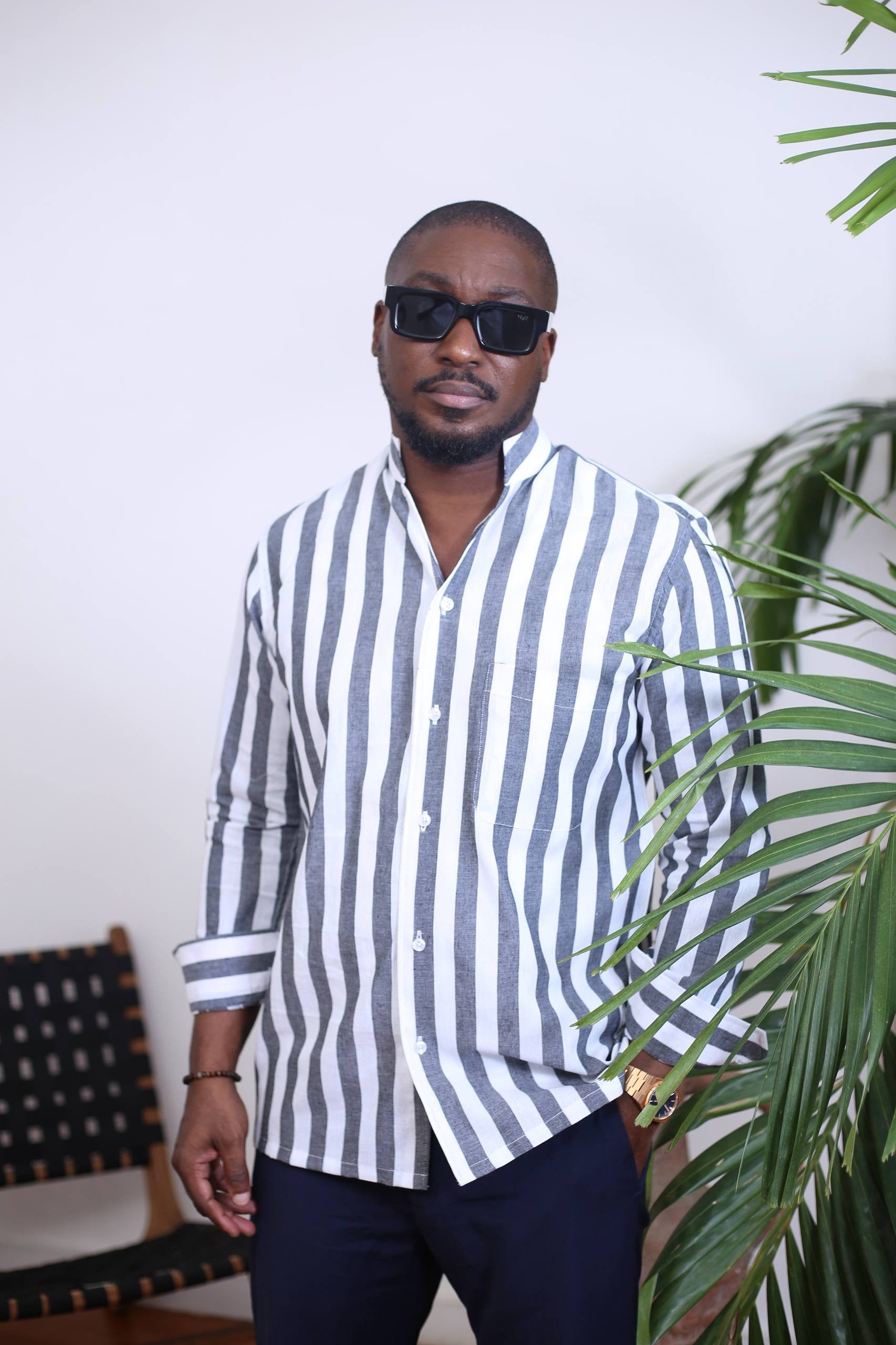 Chemise Kintu II - Rayure Gris&Blanc