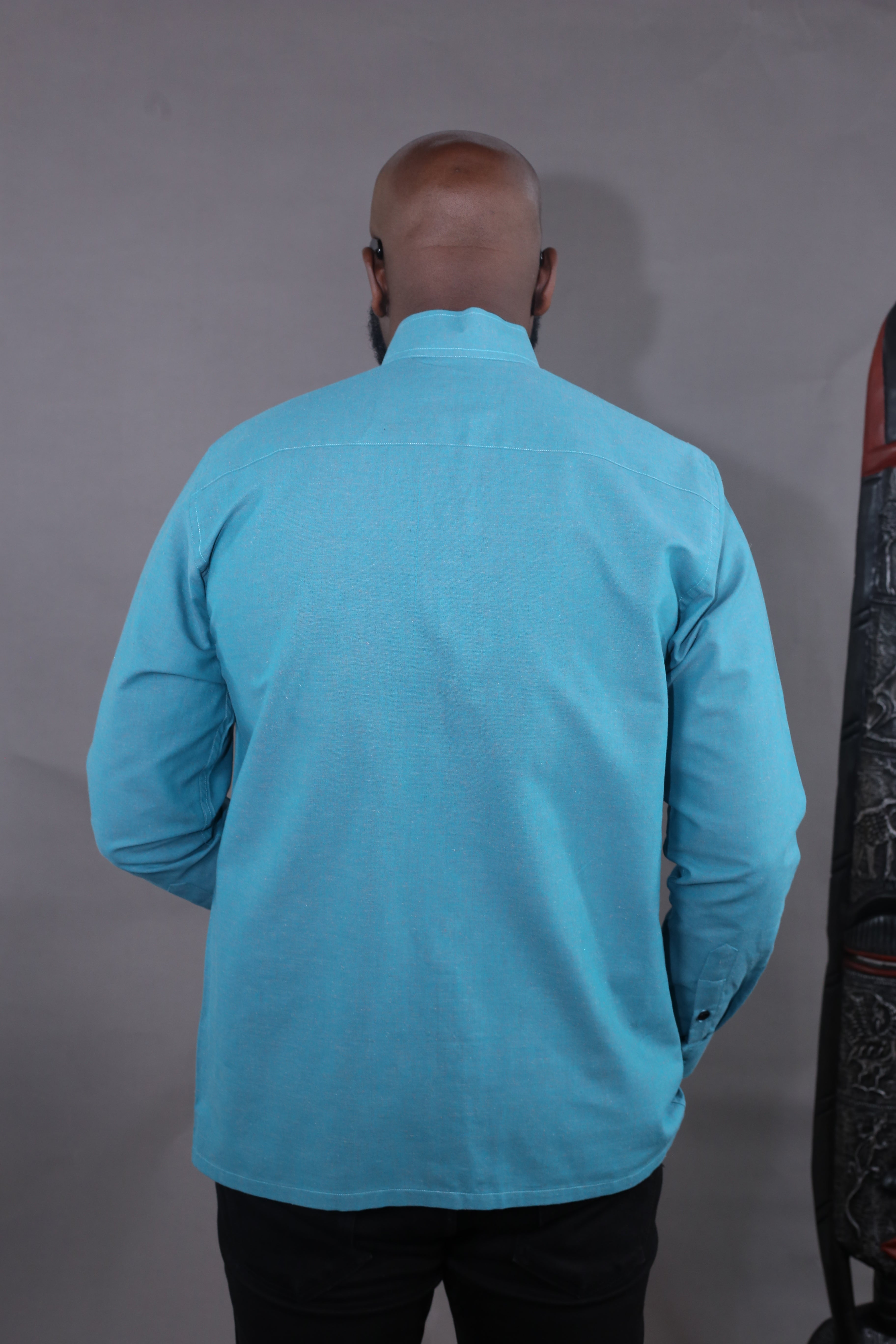 Kintu II Shirt — Turquoise Green