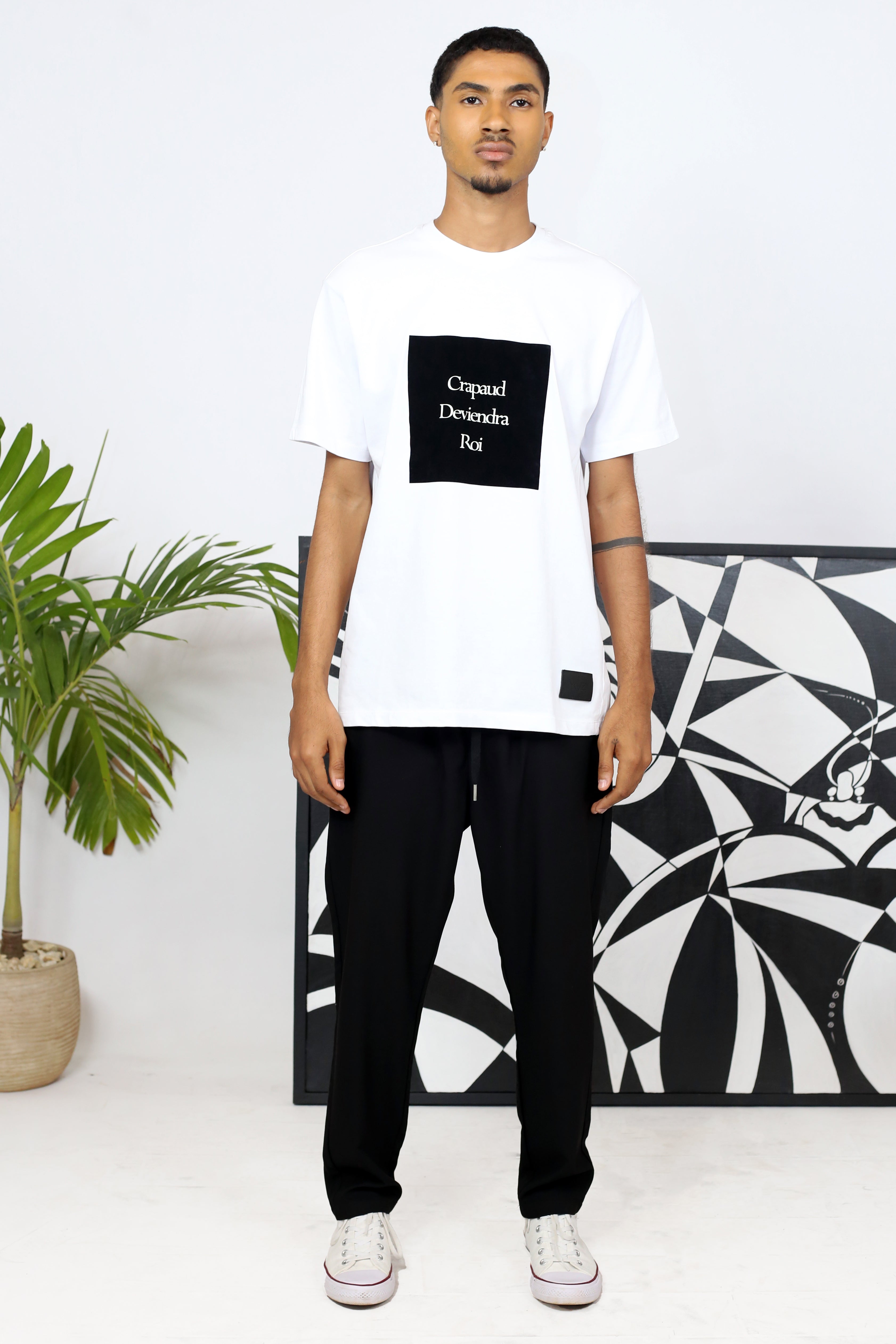 T-Shirt Crapaud Deviendra Roi Noir