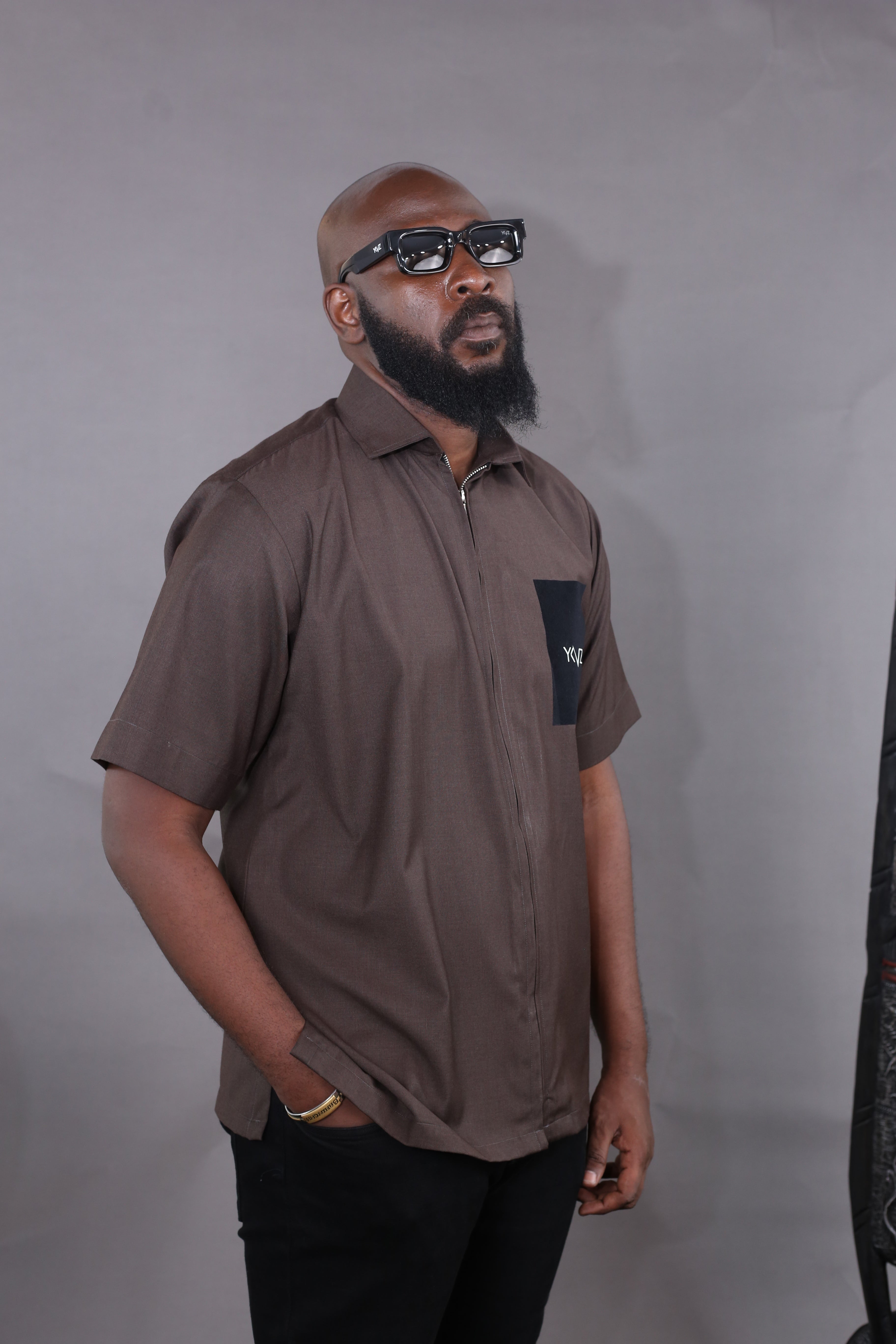Chemise Urbis II - Marron Logo Signature Noir