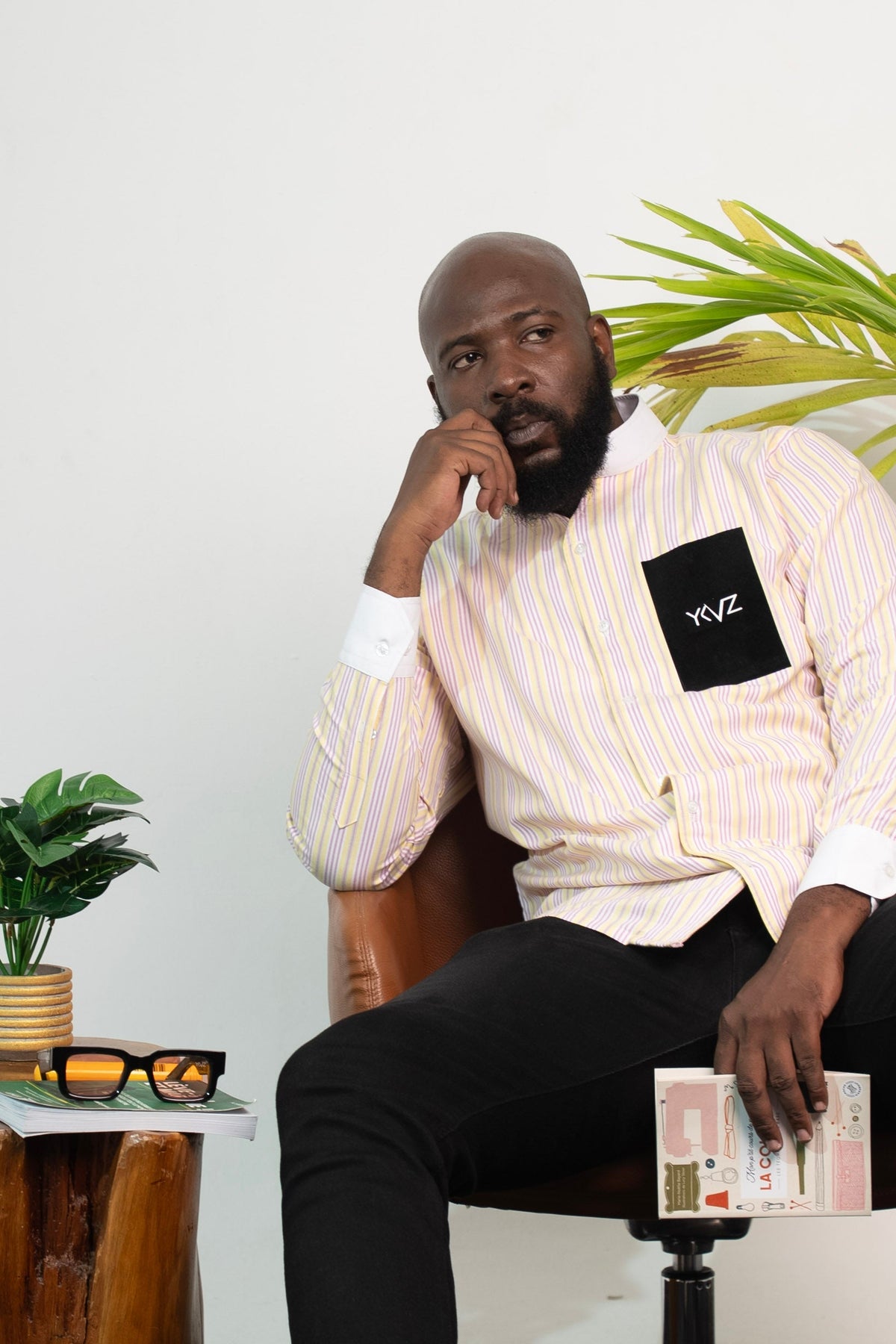 Chemise Oslo Signature Classique – Rayures Jaunes & Roses