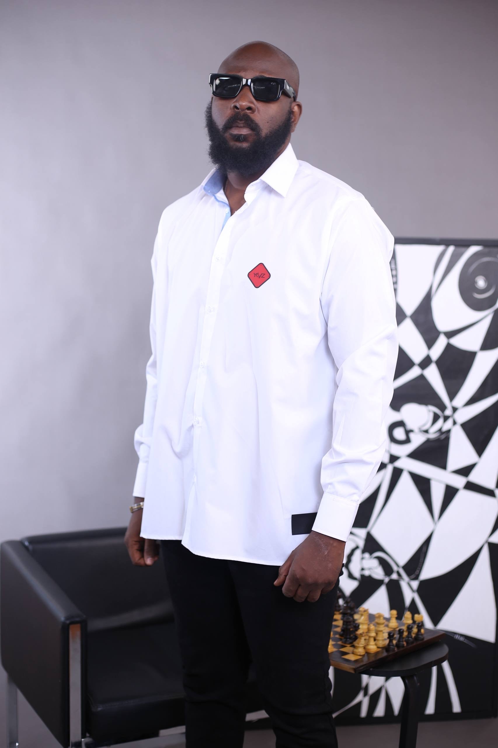 Chemise AUREN Il - Blanc | Signature Triangle Rouge