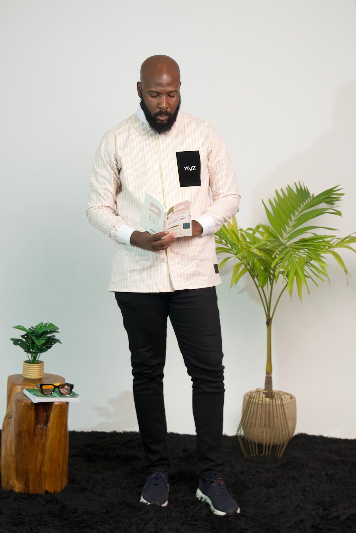 Chemise Oslo Signature Classique – Rayures Jaunes & Roses