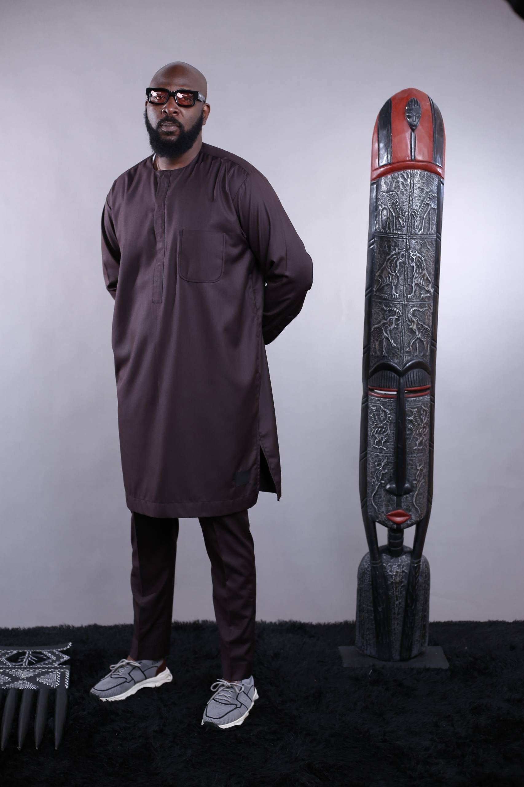 Ensemble Tunique OBA | Marron Foncé