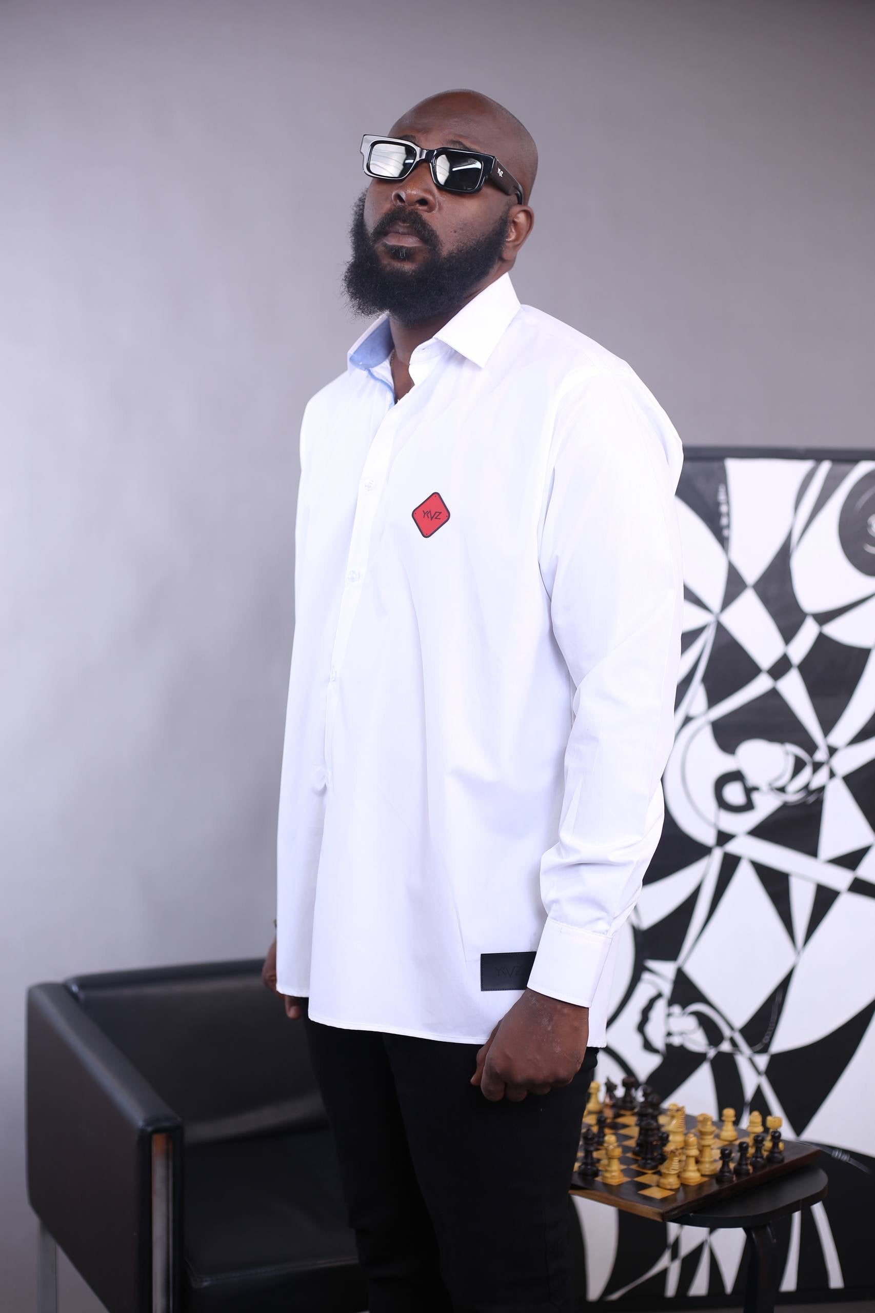 Chemise AUREN Il - Blanc | Signature Triangle Rouge