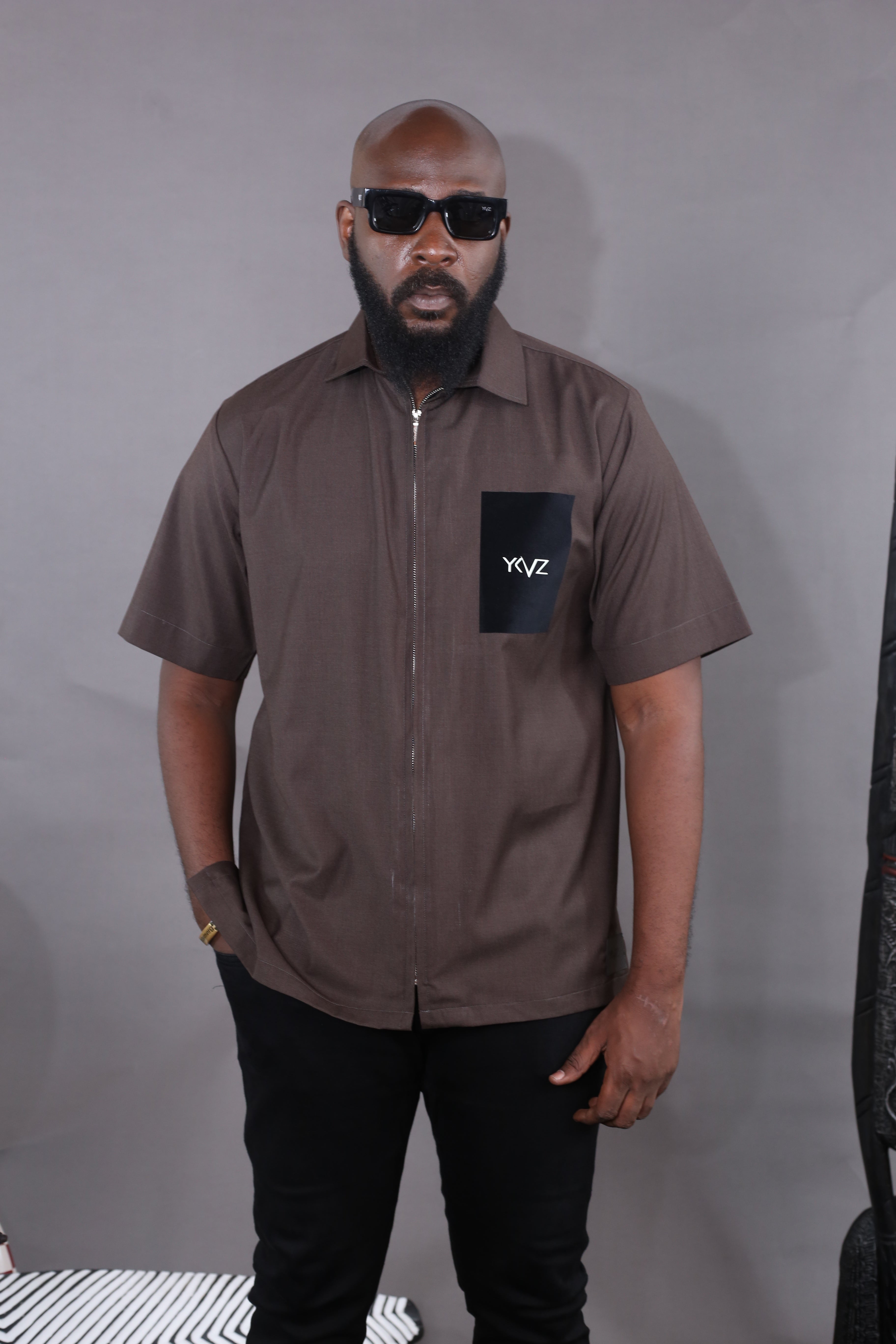 Chemise Urbis II - Marron Logo Signature Noir