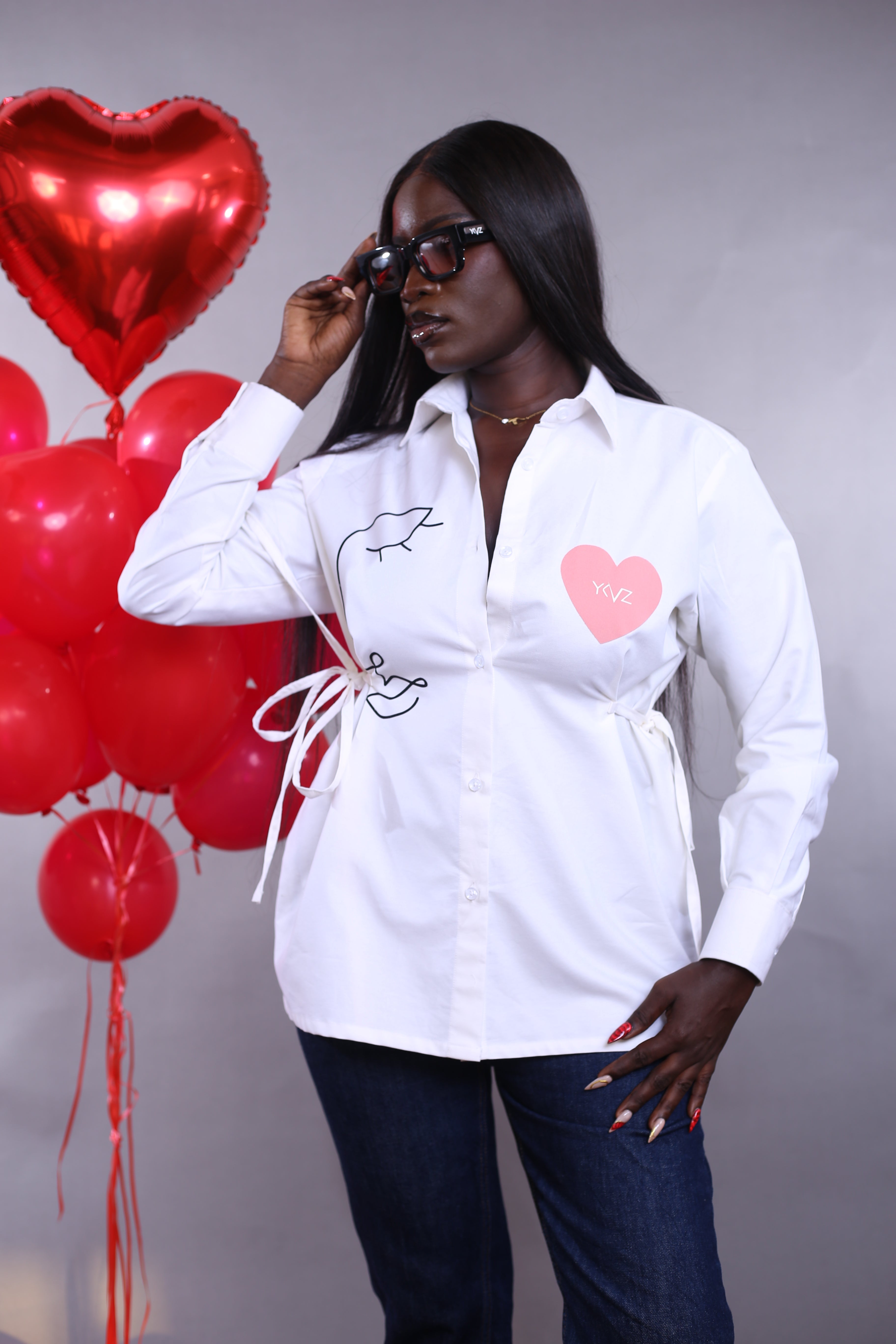 Chemisier Cintra Love Blanc - YKVZ Signature
