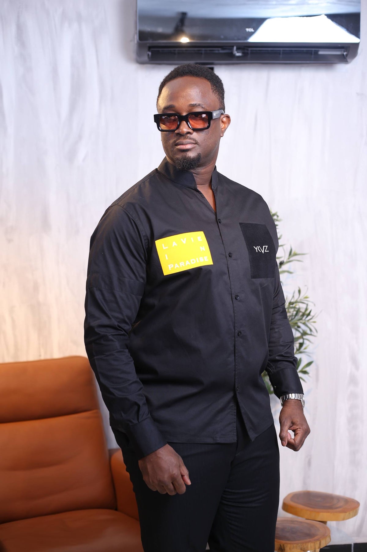 Chemise Sport LVIP _ Noire |Signature Classique