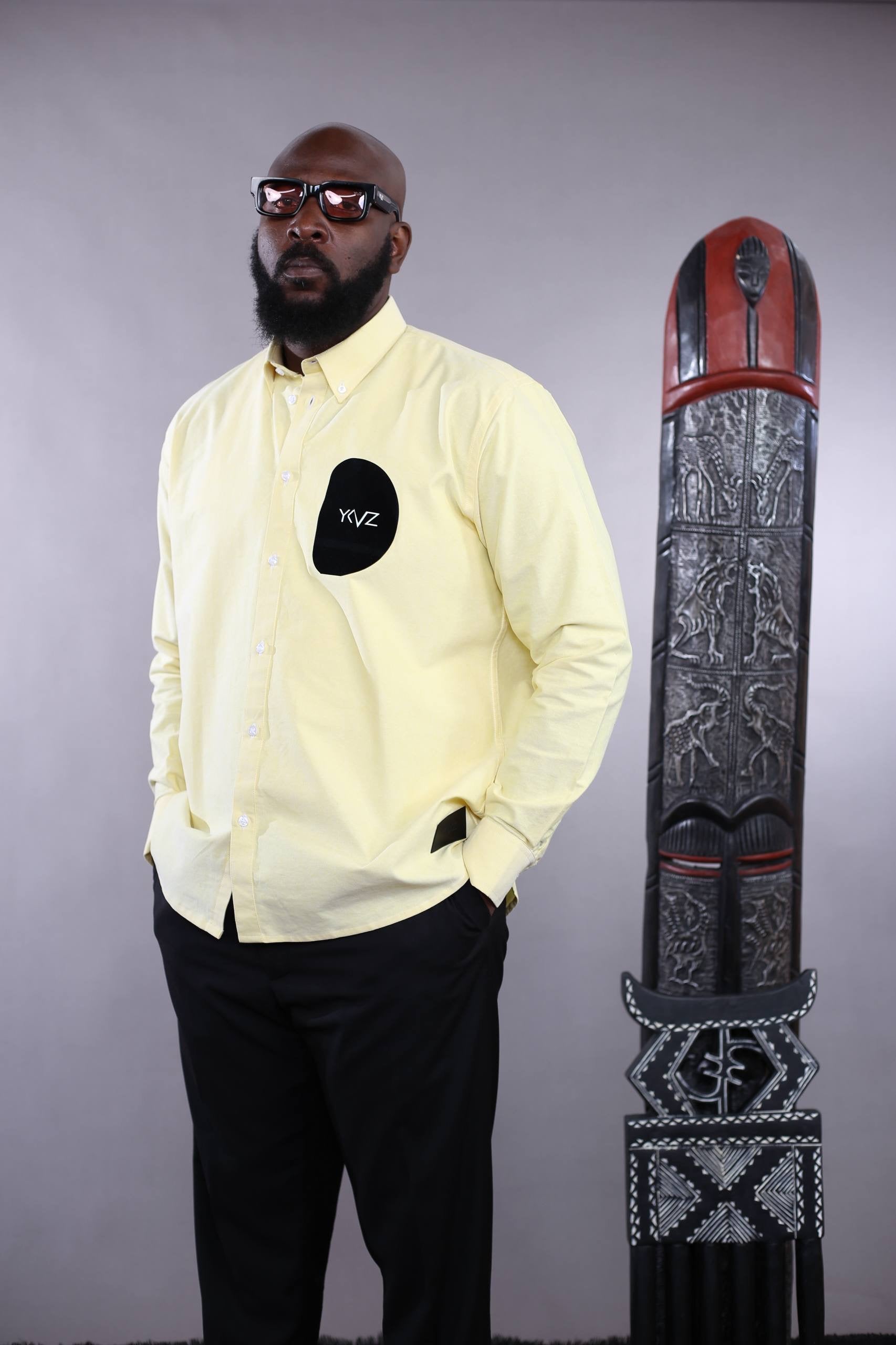 Chemise ALTOR I – Lin Jaune | Signature D Noir