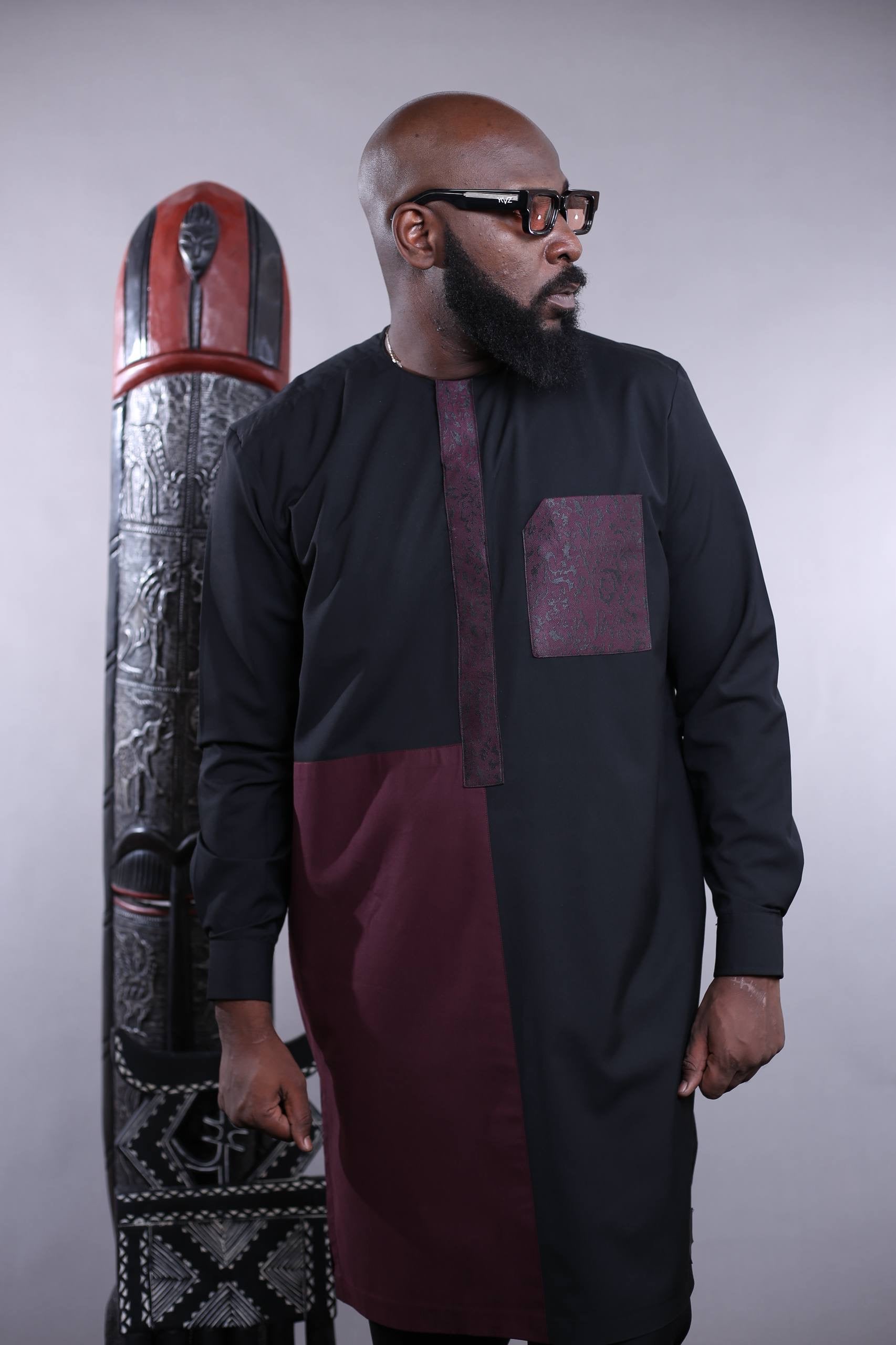 Ensemble Tunique KAMARO l | Marron & Noir