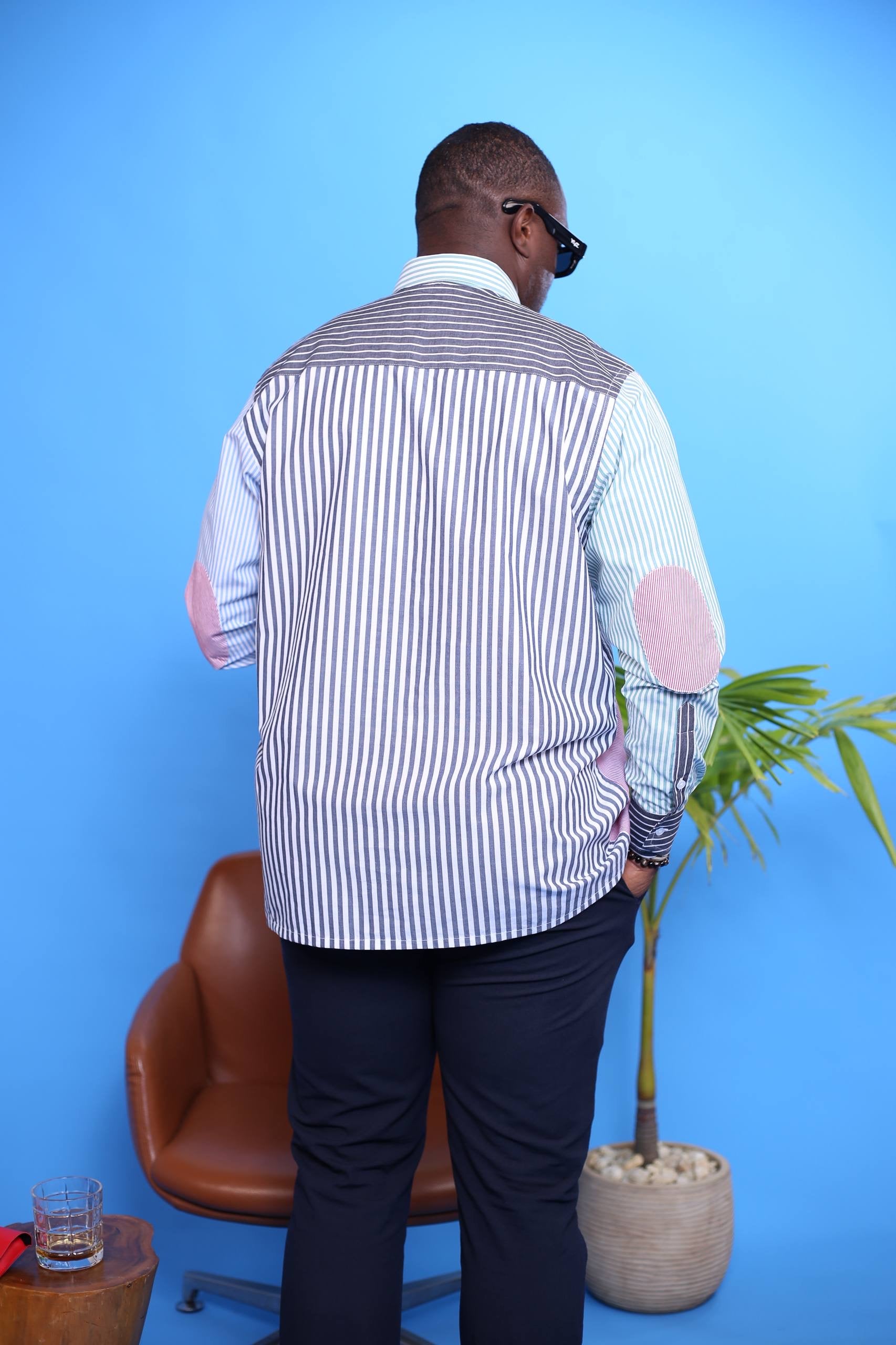 Chemise HARMONIA multicolore lll | Signature classique Noire
