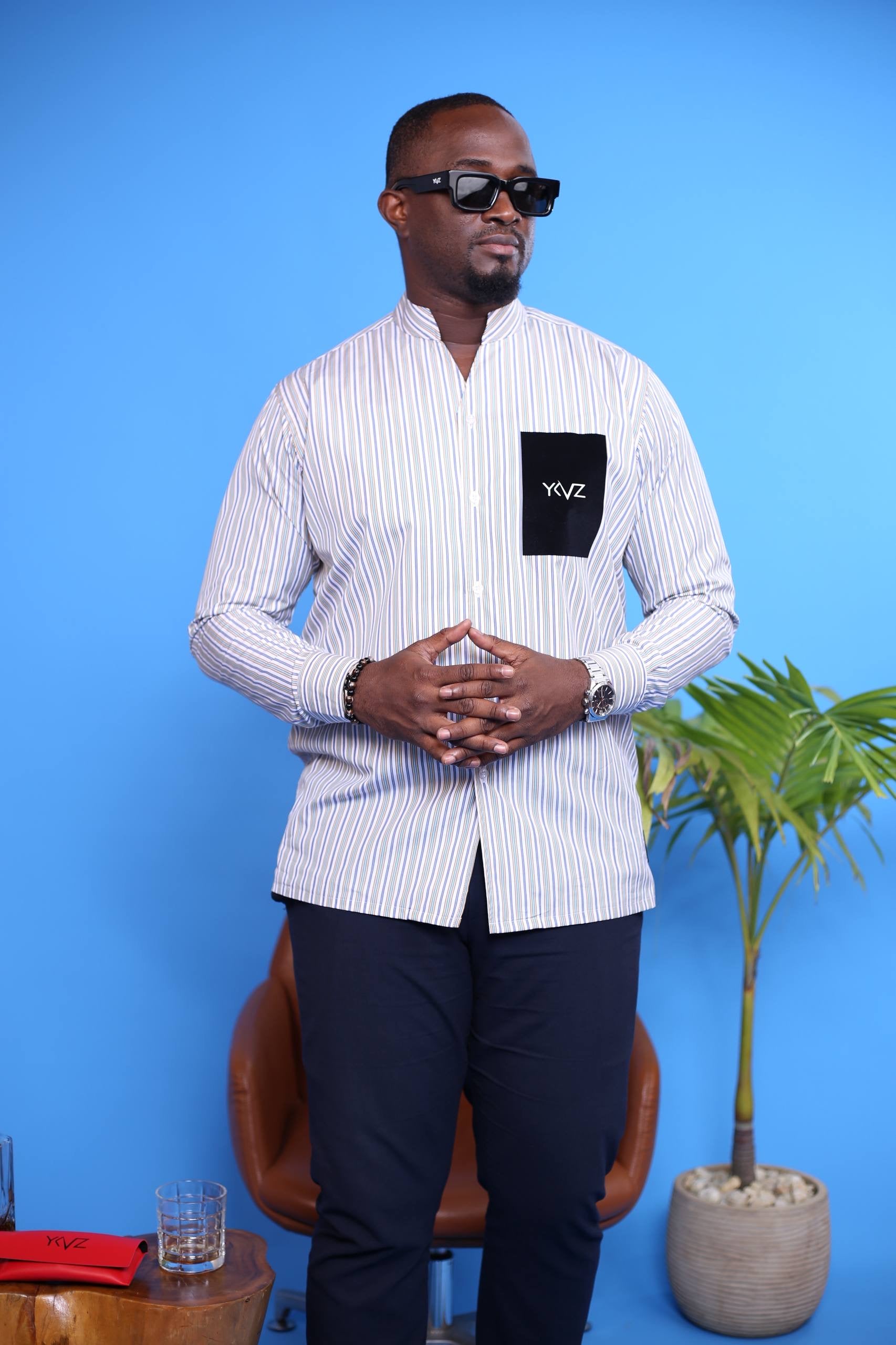 Chemise Lexington ll – Rayures Violet & Blanches | Signature Classique Noir