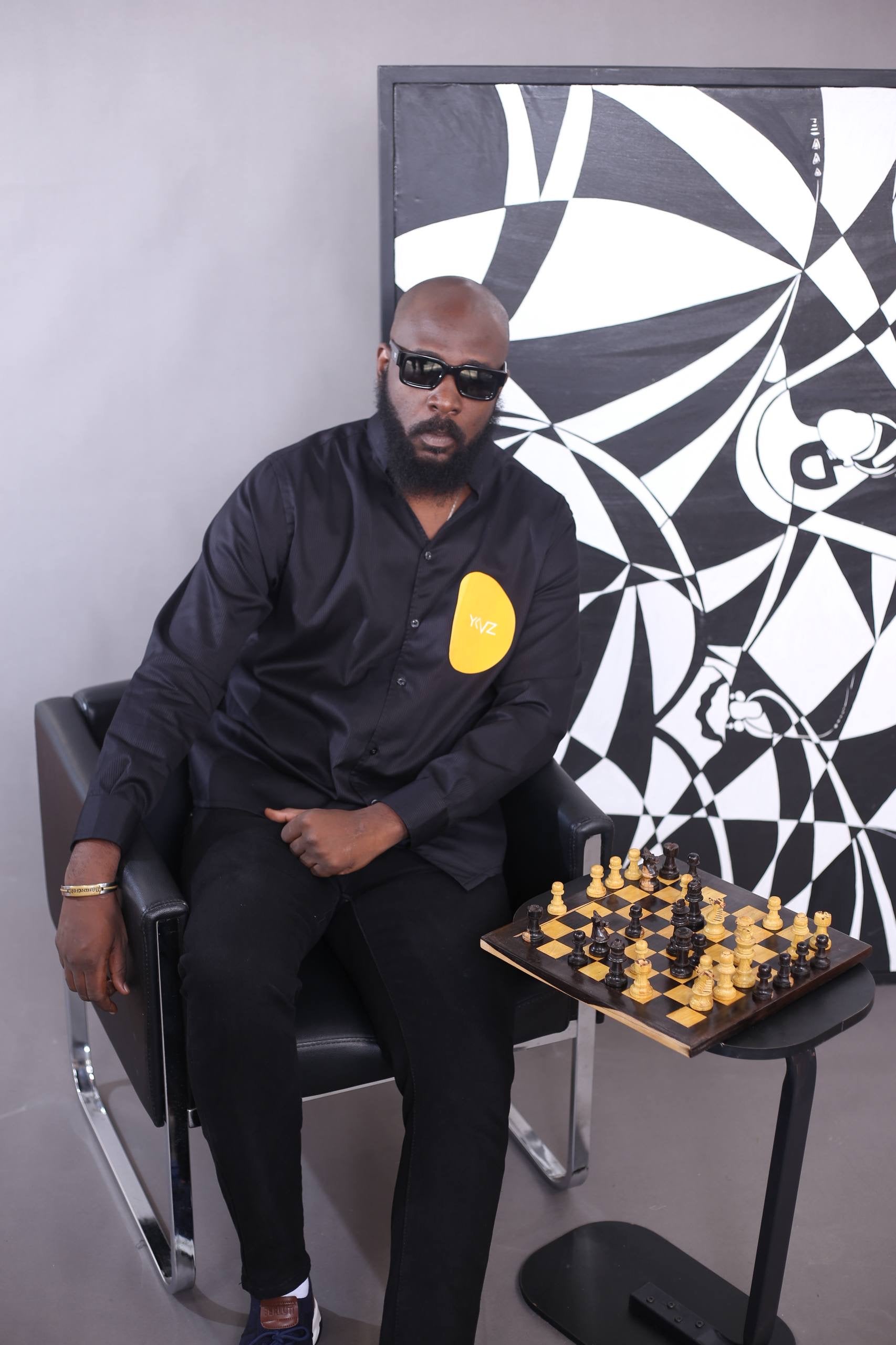 Chemise Africanus Il - Noir | Signature D Jaune
