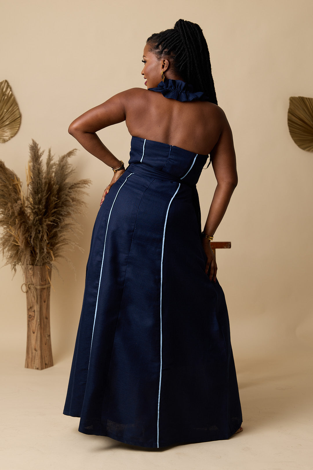 Robe NOVA_Lin Bleu nuit