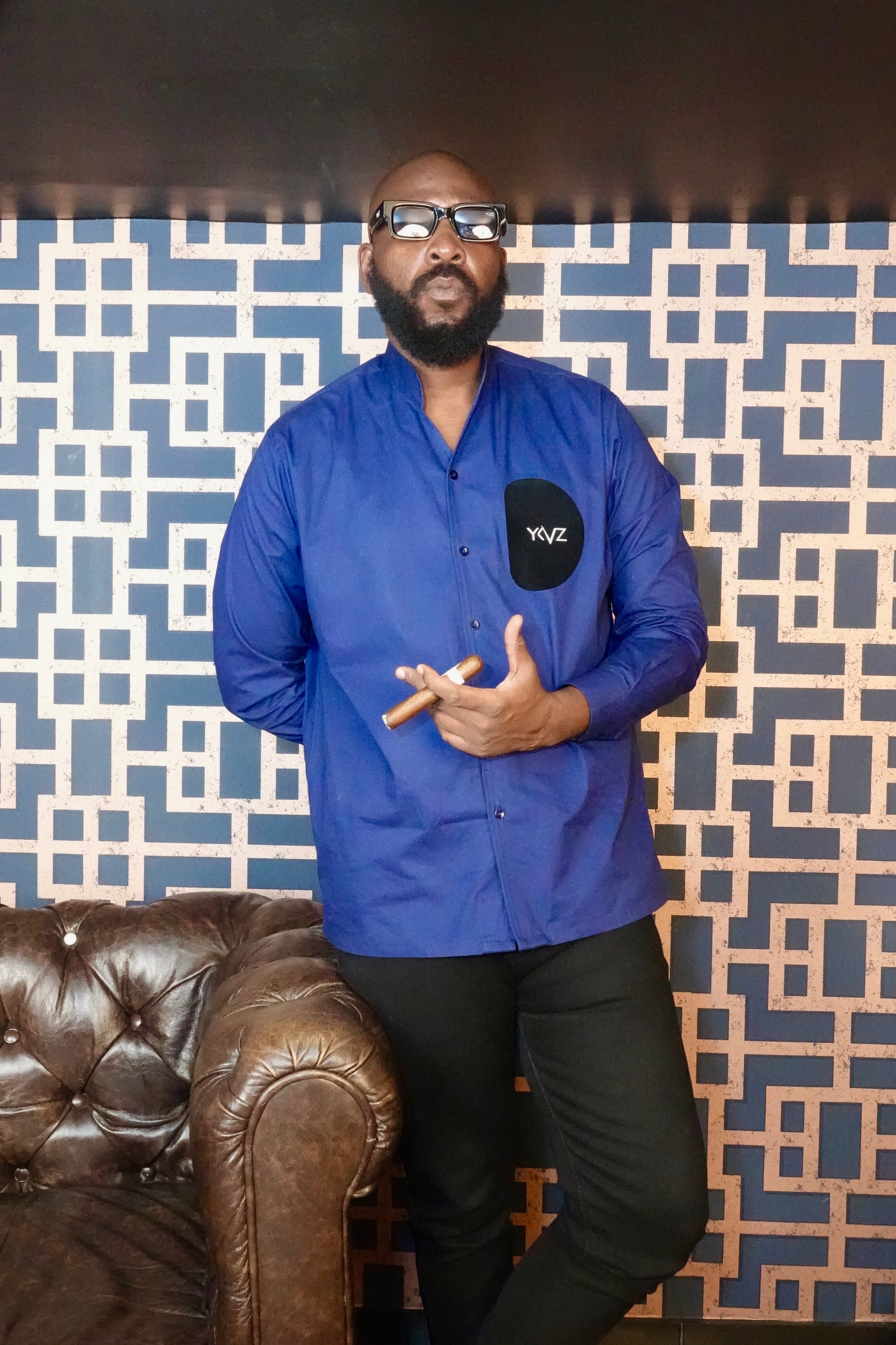 Chemise DOHA I - Bleu foncé | Signature D Noire