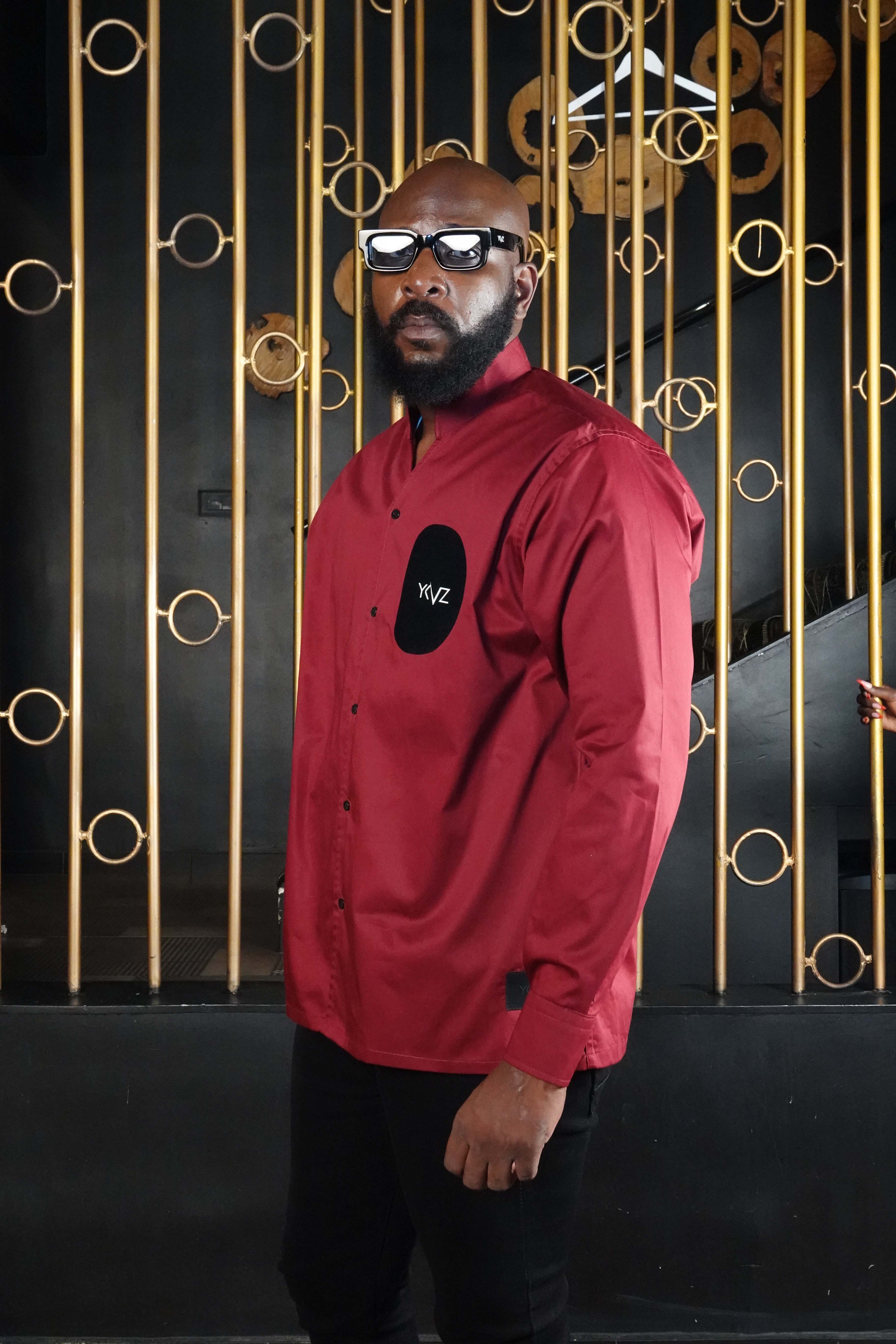 Chemise DOHA I - Rouge bordeaux | signature D Noire