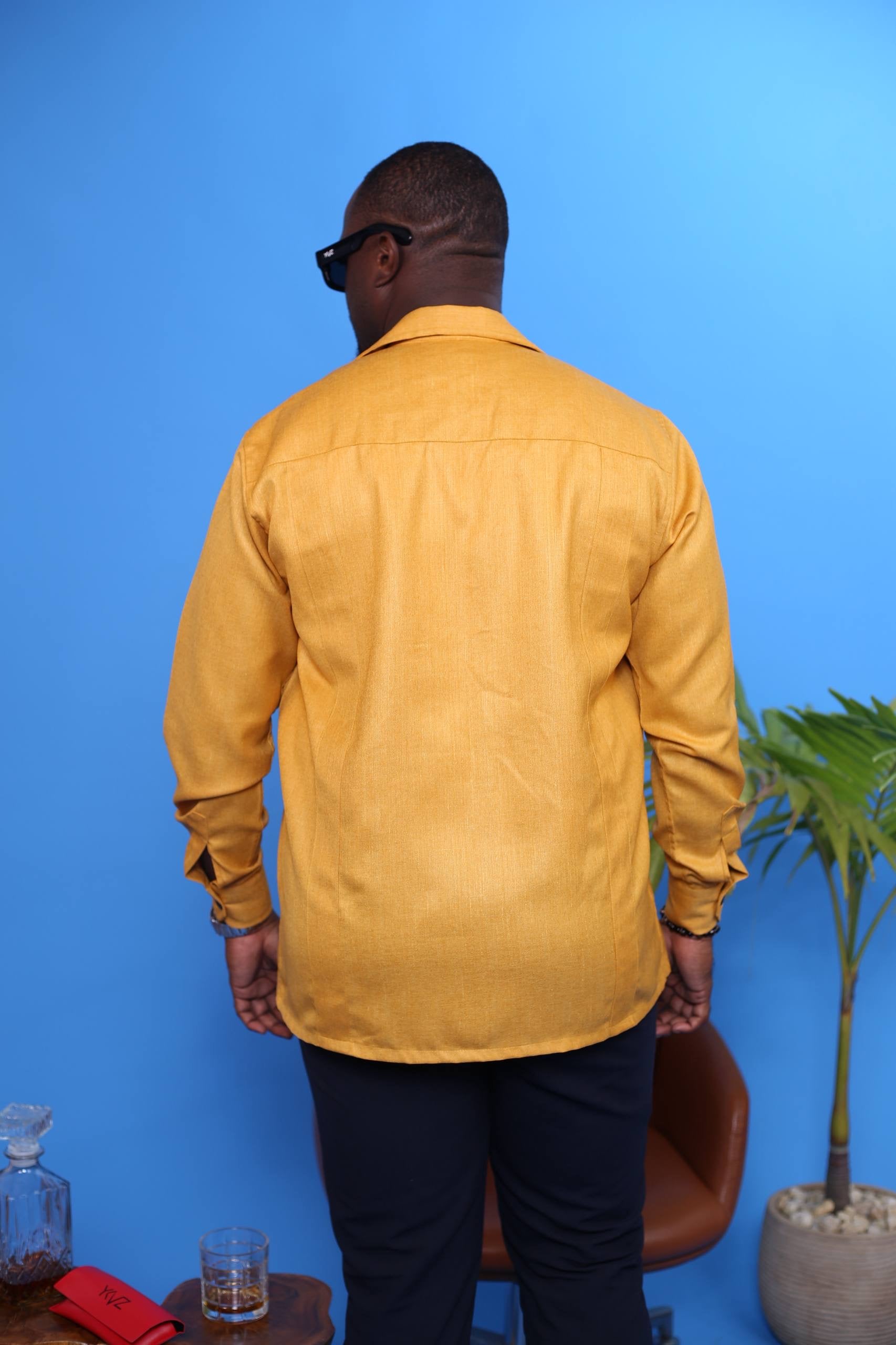 Chemise Cubano Quattro III - Lin Jaune