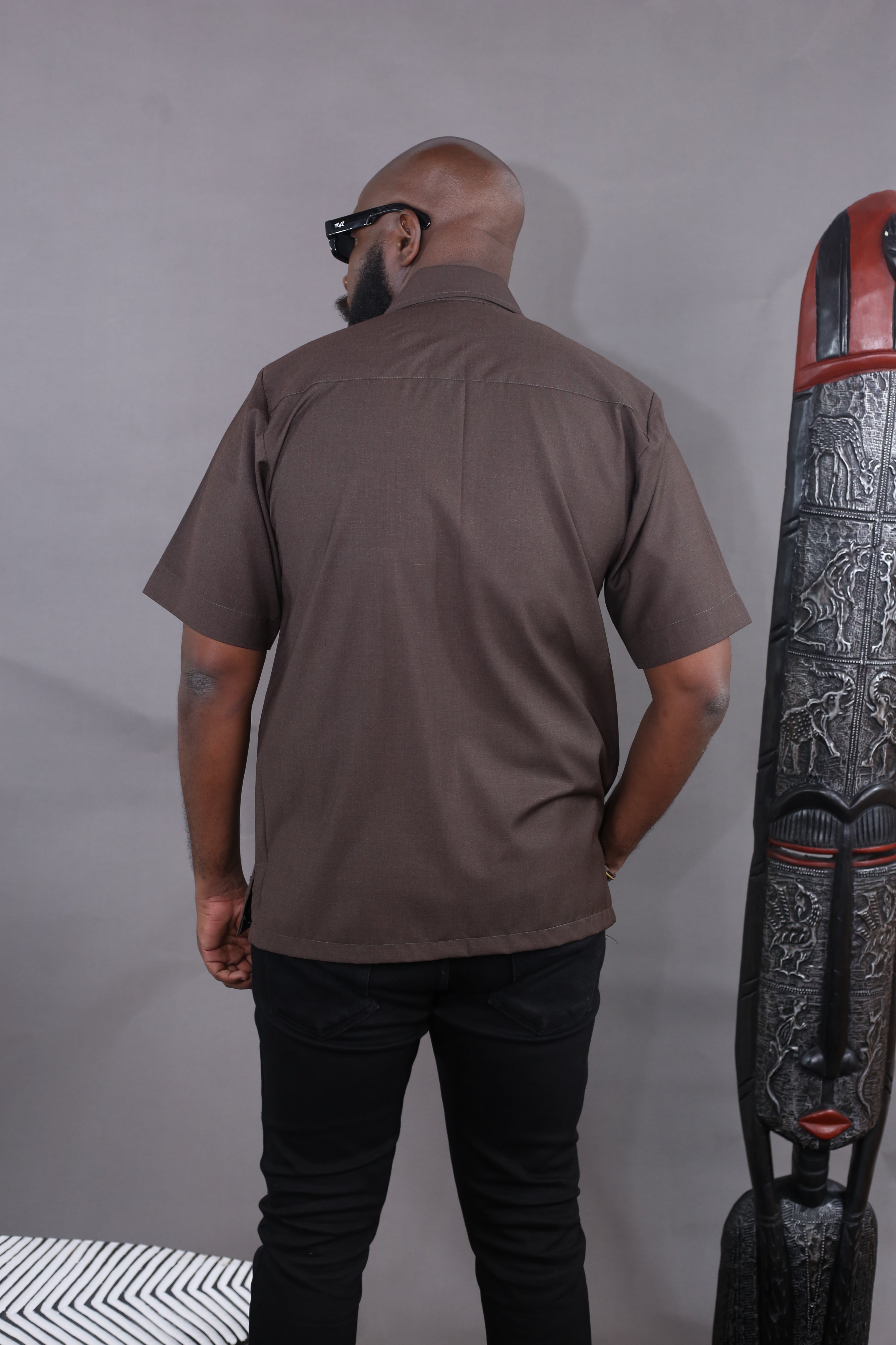 Chemise Urbis II - Marron Logo Signature Noir