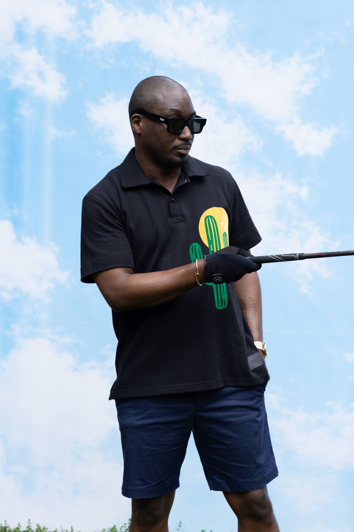 Polo Sport Arizona Noir – Signature D Jaune