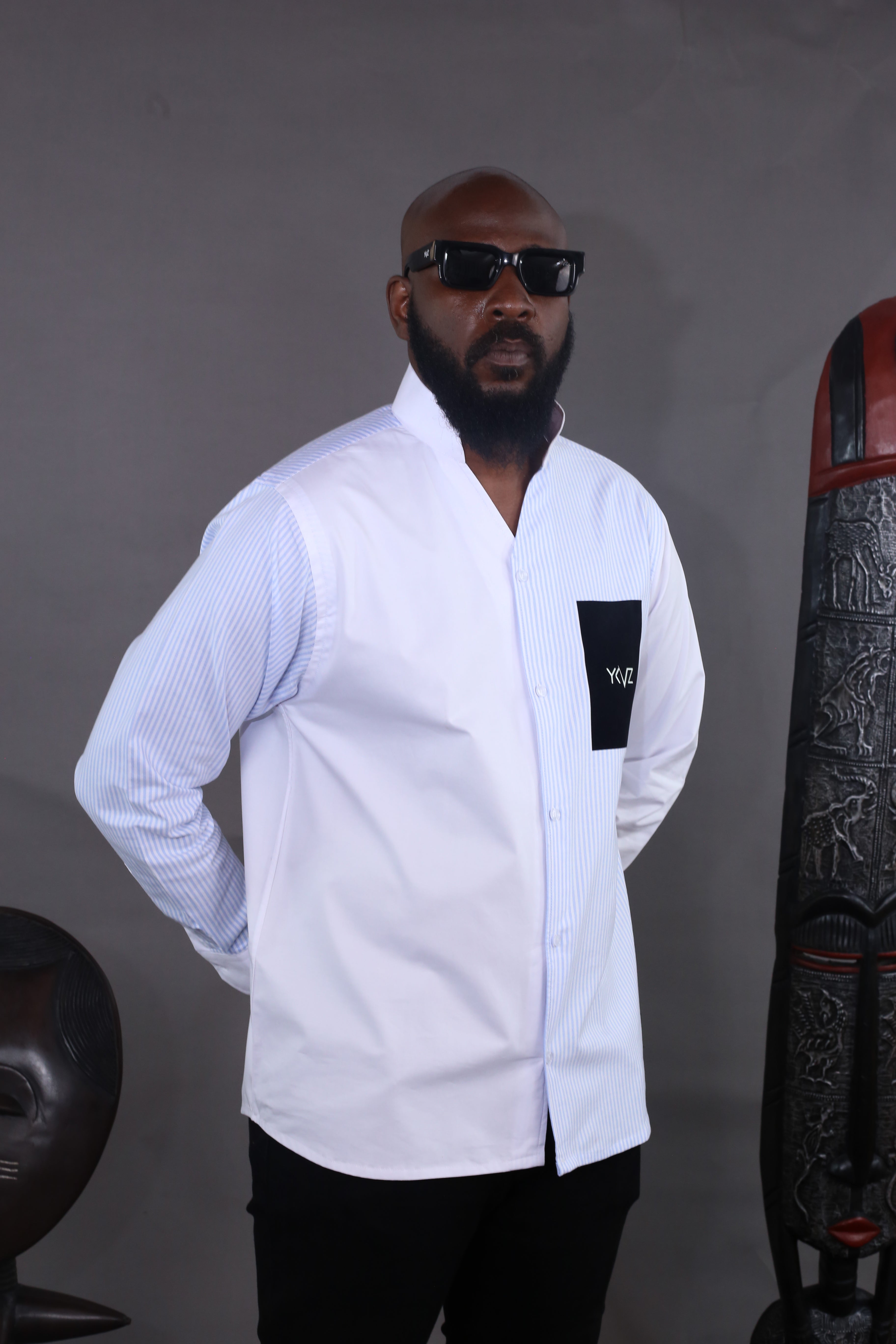 Camisola Oslo Signature Classic – Azul celeste e Branco em dois tons
