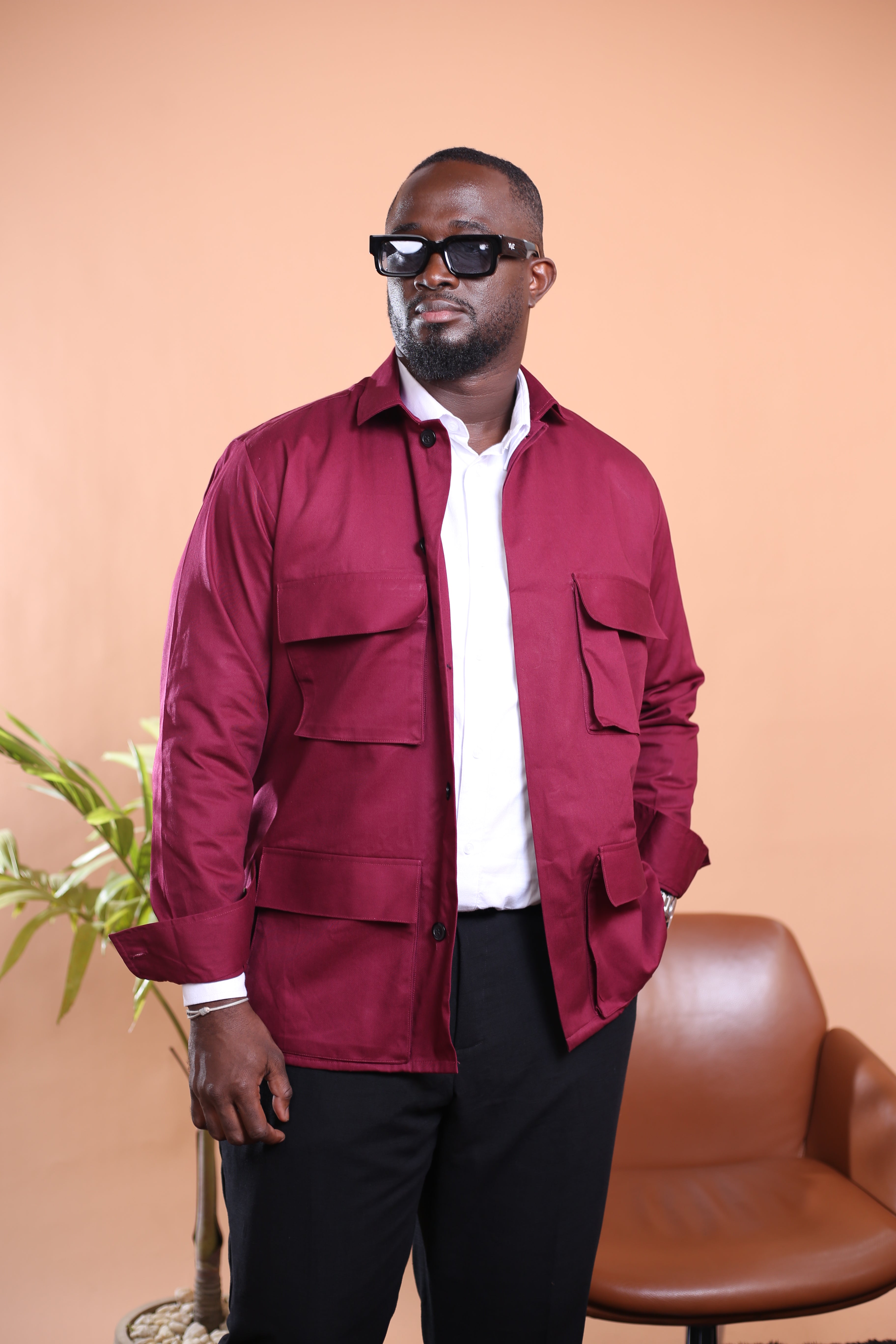 Surchemise LUMA rouge bordeaux