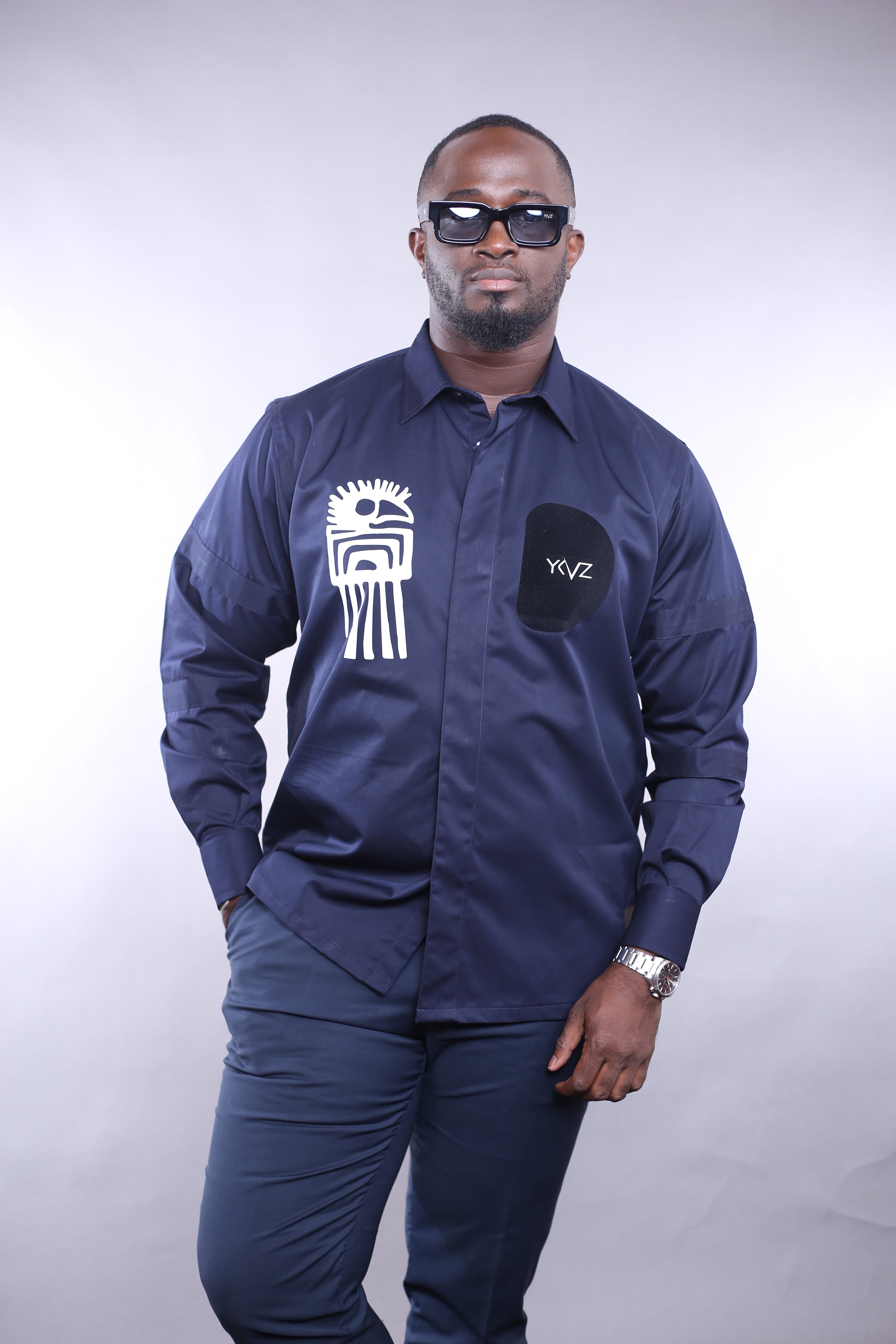 Chemise Africanus II _bleu nuit