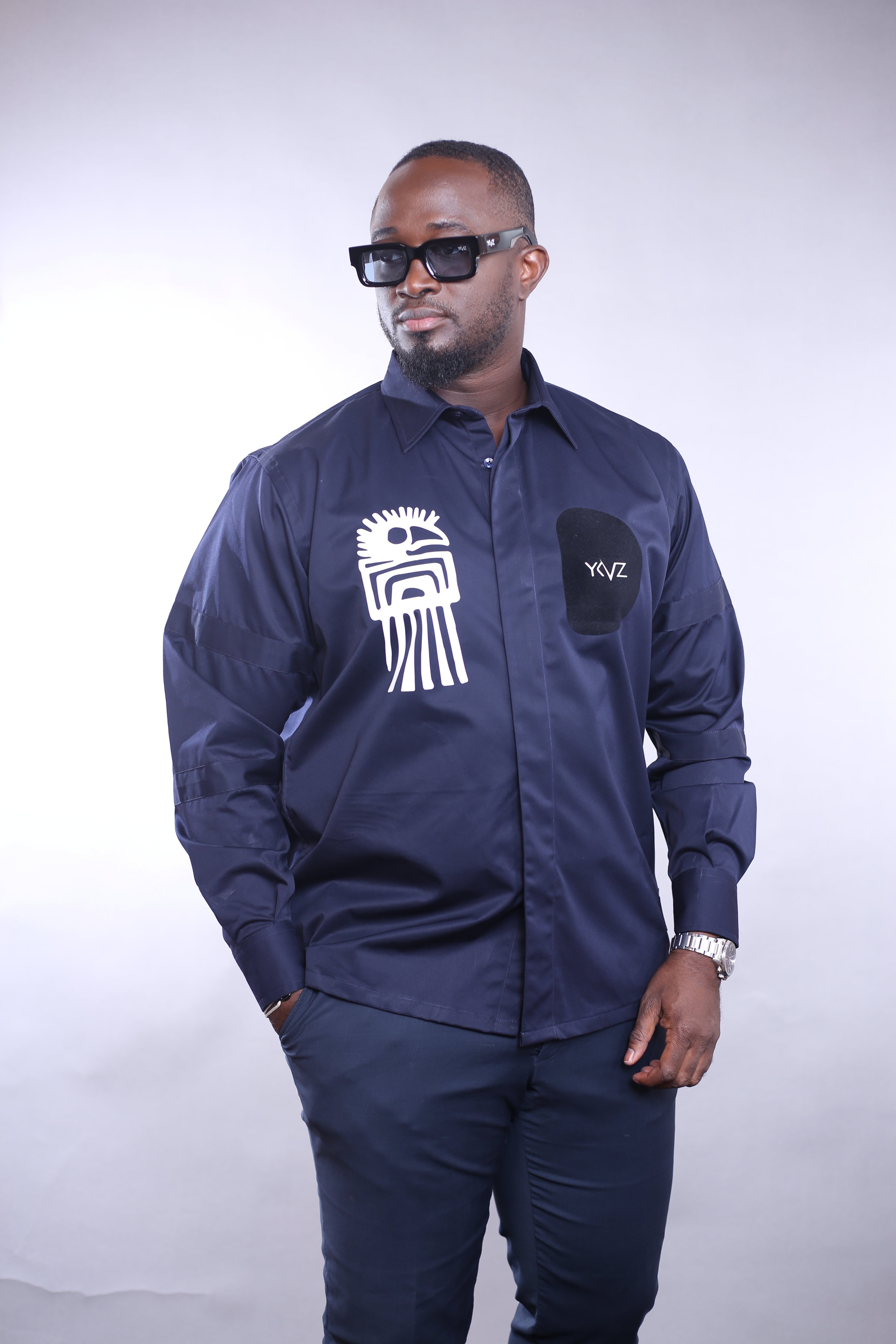 Chemise Africanus II _bleu nuit