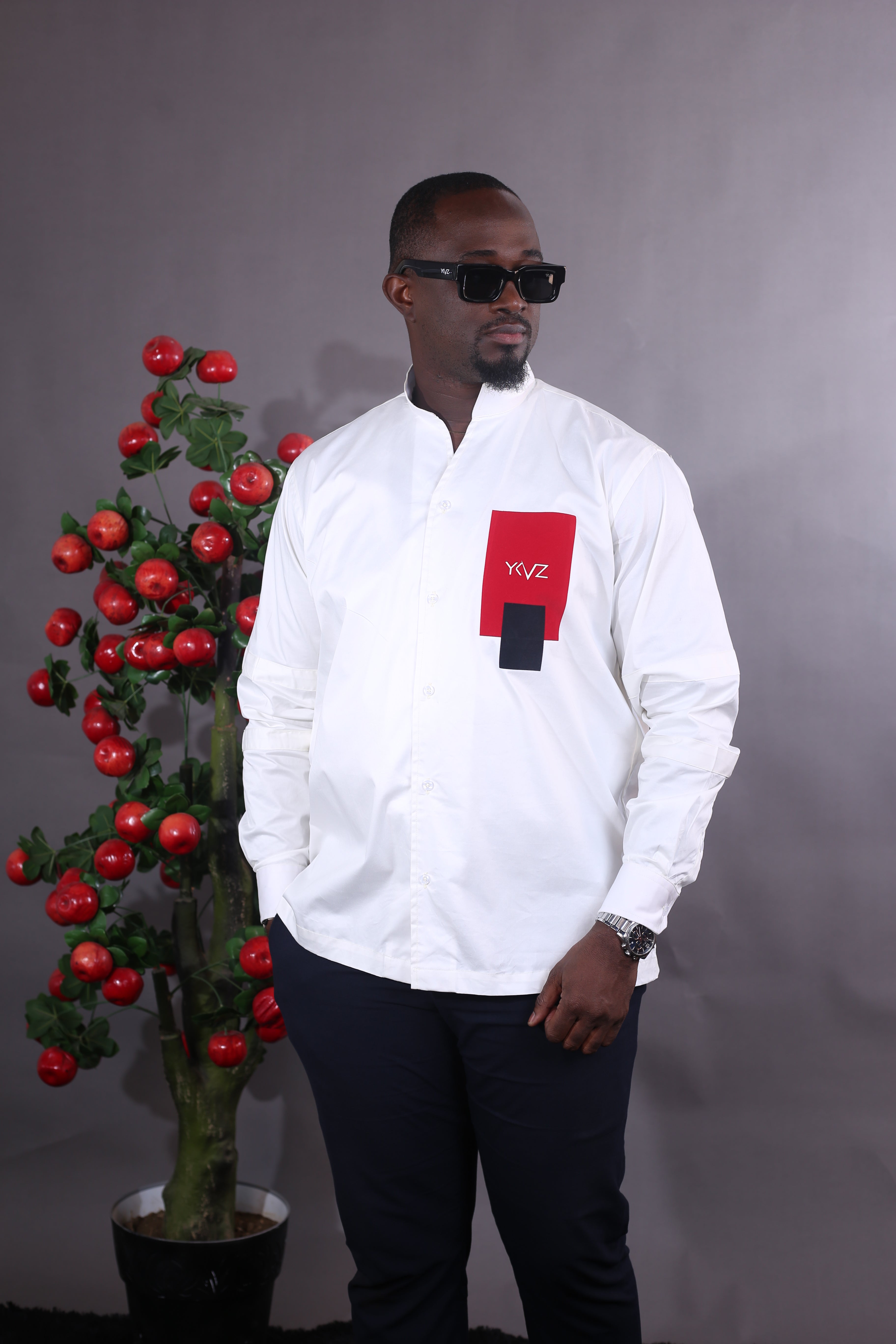 Chemise Sport ARMLET - Edition II blanc Logo Rouge noir