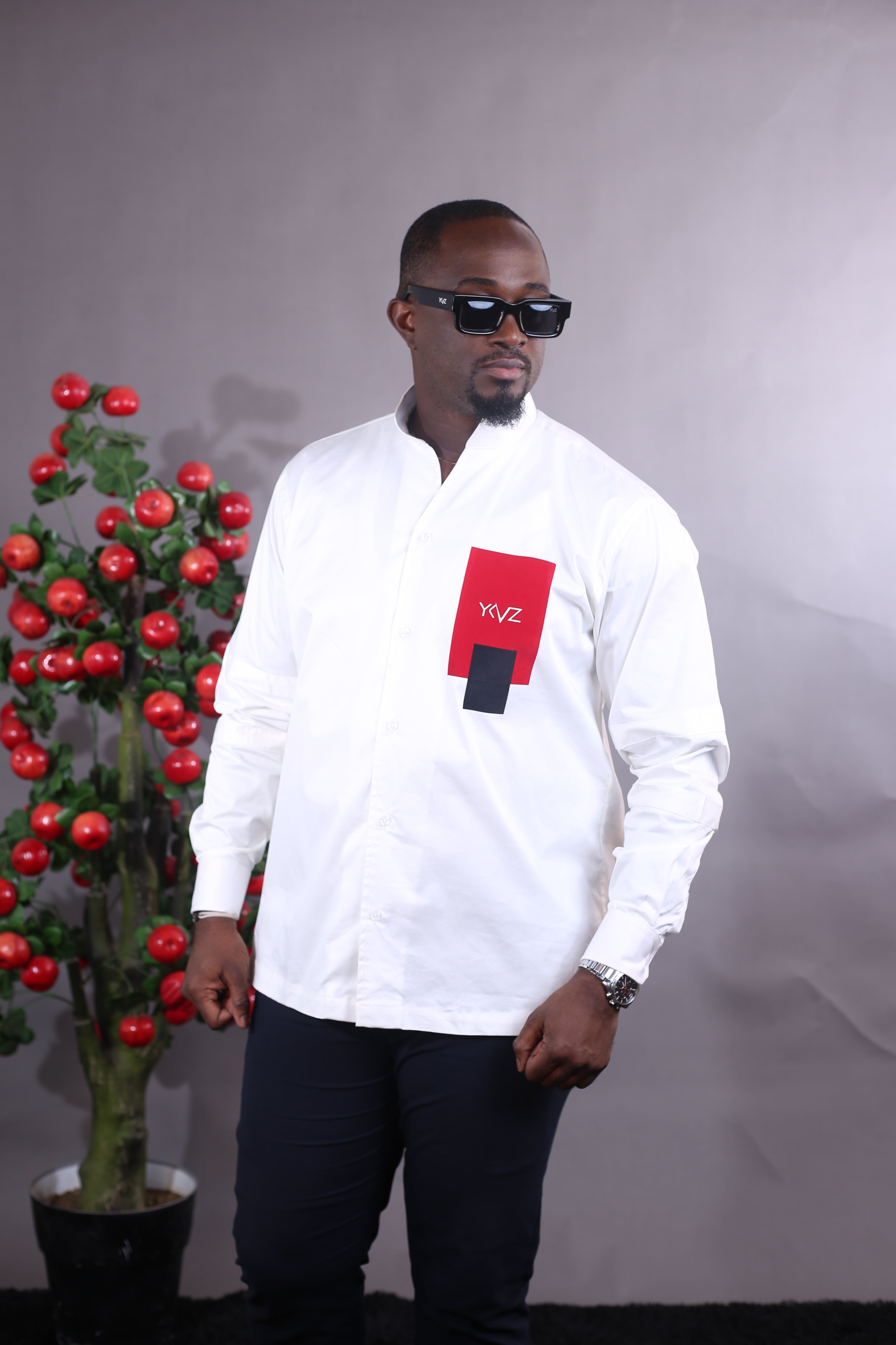 Chemise Sport ARMLET - Edition II blanc Logo Rouge noir