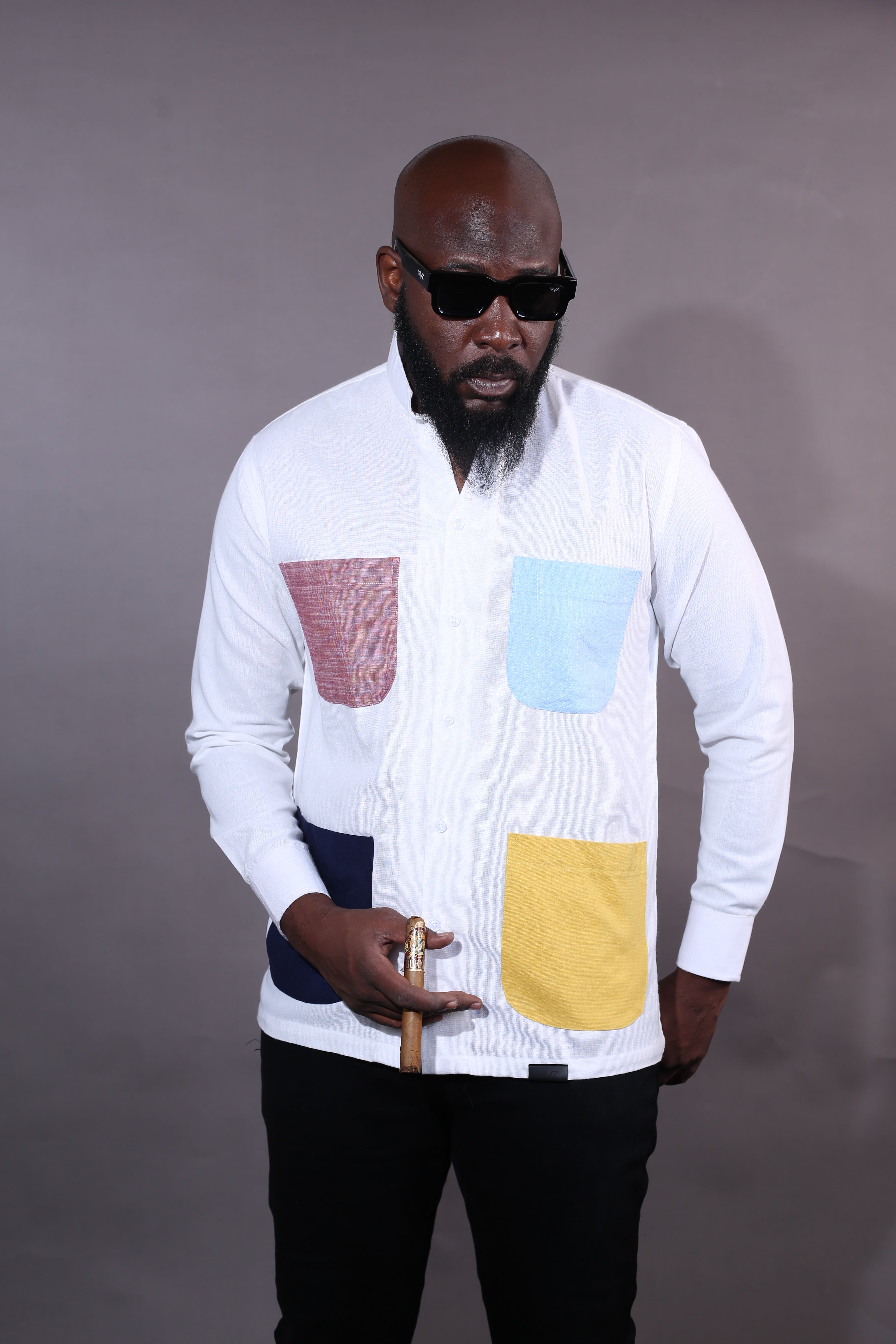 Chemise Kintu II - blanc & Multicolore