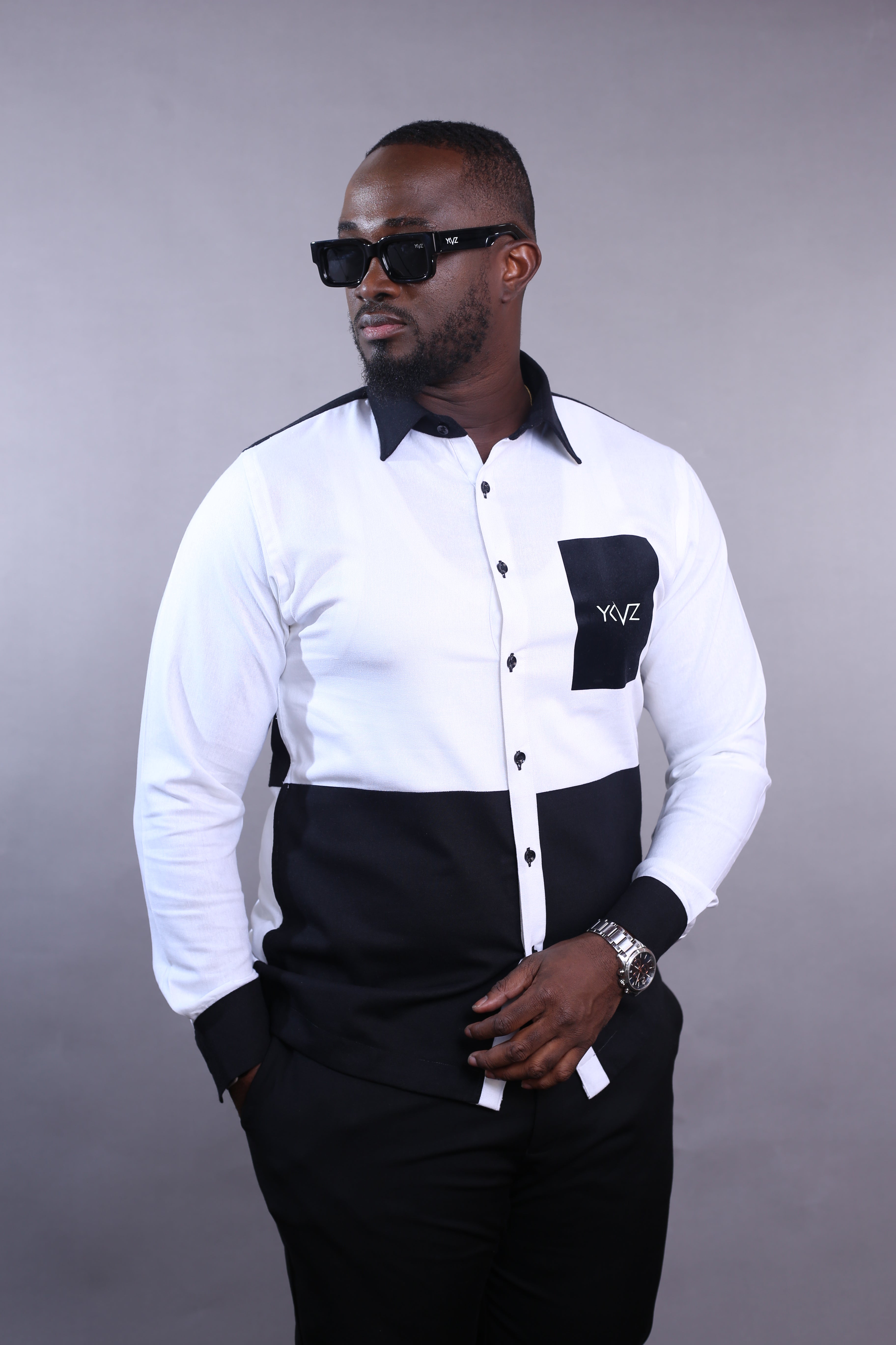 Chemise OSLO Signature Classique ll – Bicolore noir & Blanc