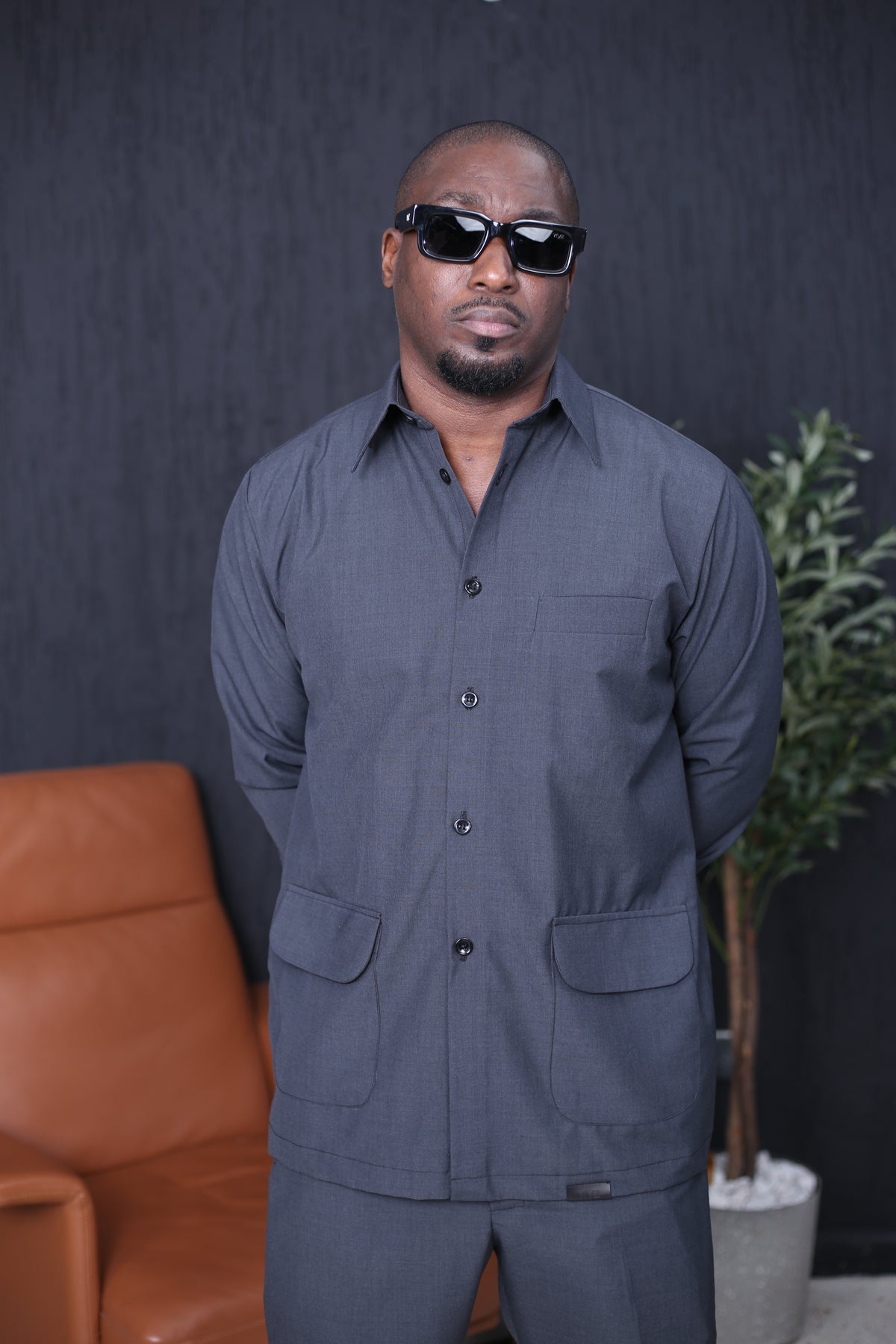 Ensemble Chemise Kômi - Gris