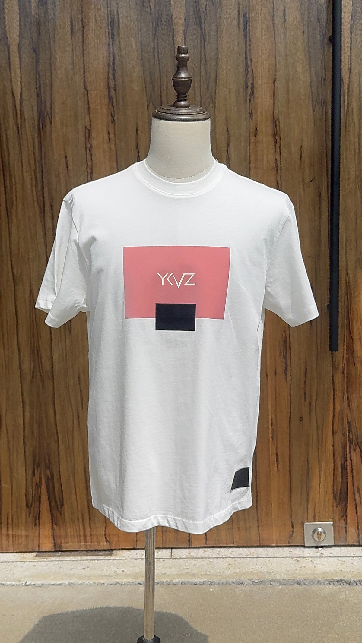 T-shirt _Blanc| Signature YKVZ Rose