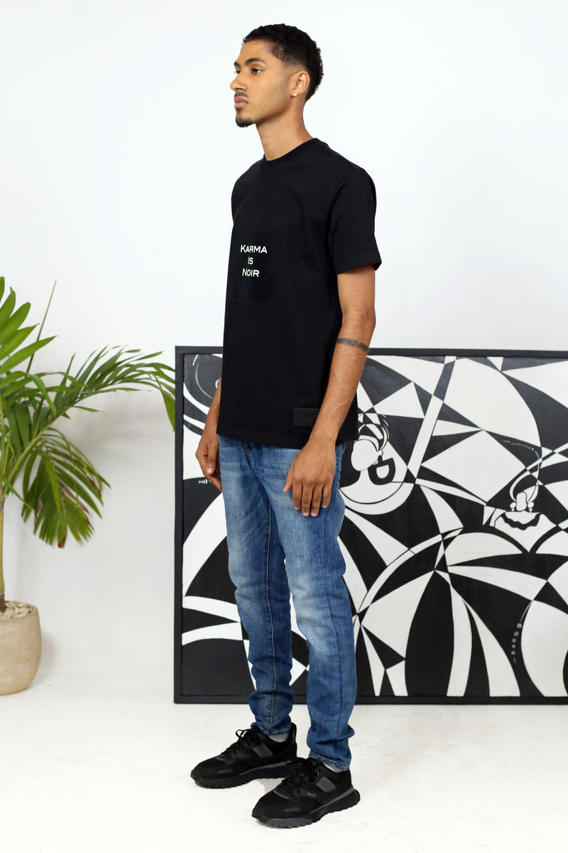 T-Shirt Karma Is Noir - Noir