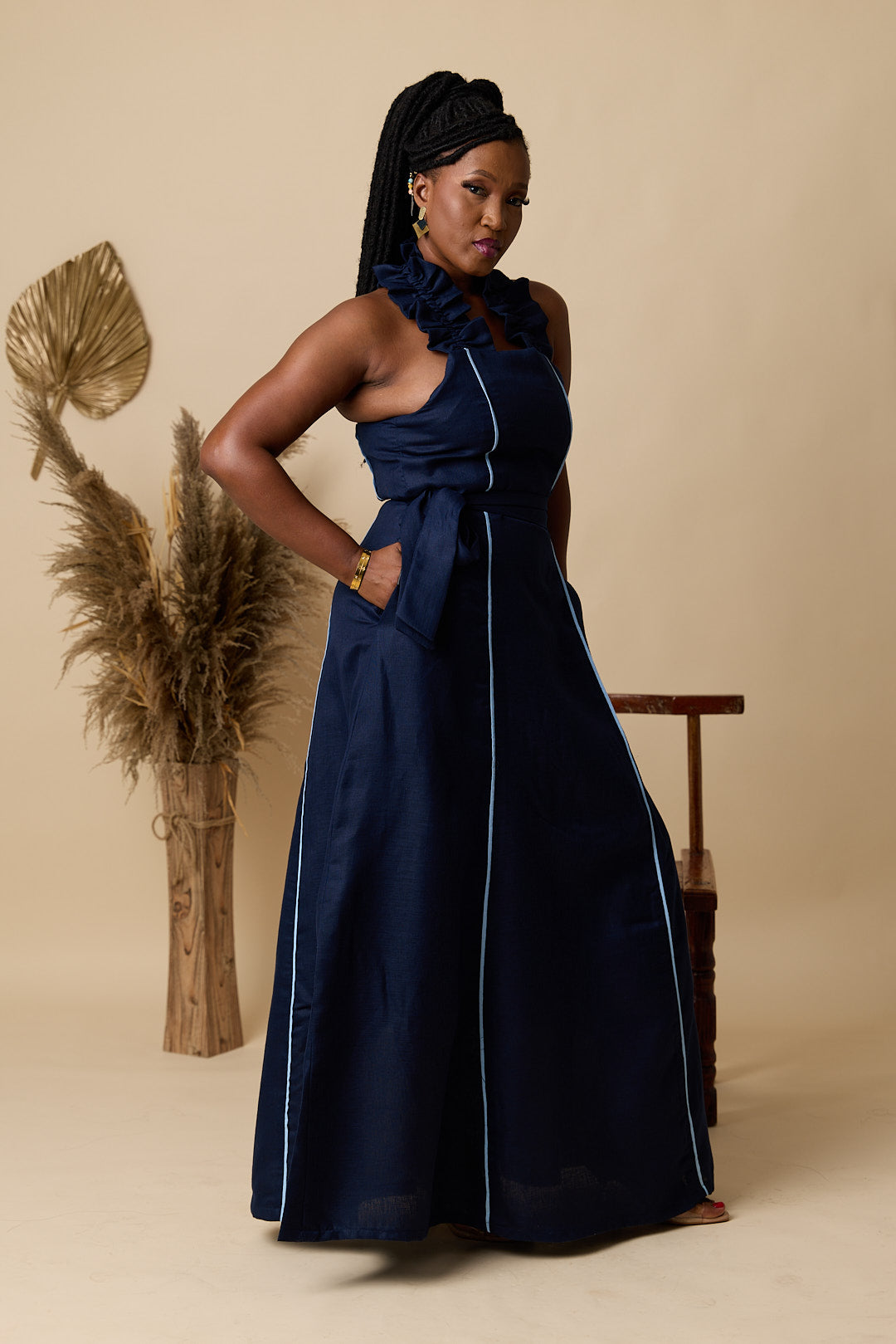 Robe NOVA_Lin Bleu nuit
