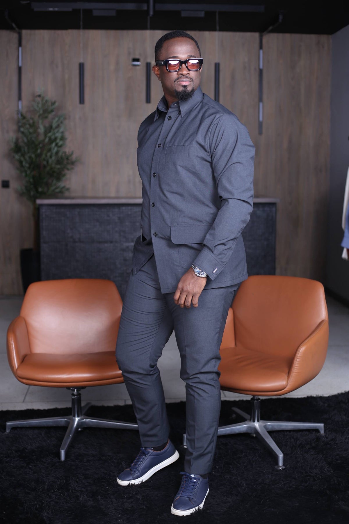 Ensemble Chemise Kômi - Gris