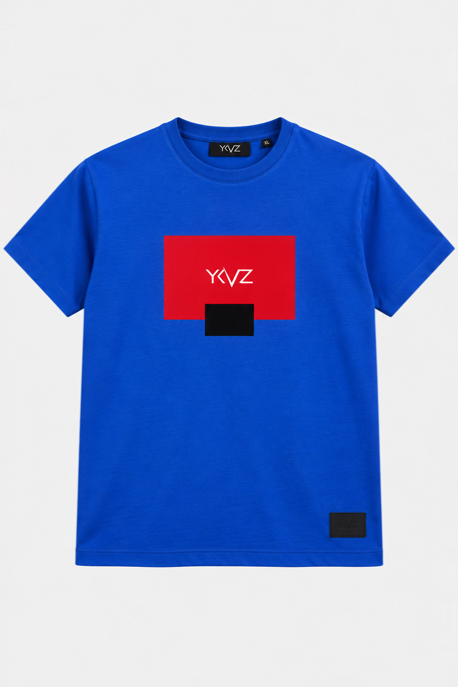 T-shirt _Bleu| Signature YKVZ Rouge