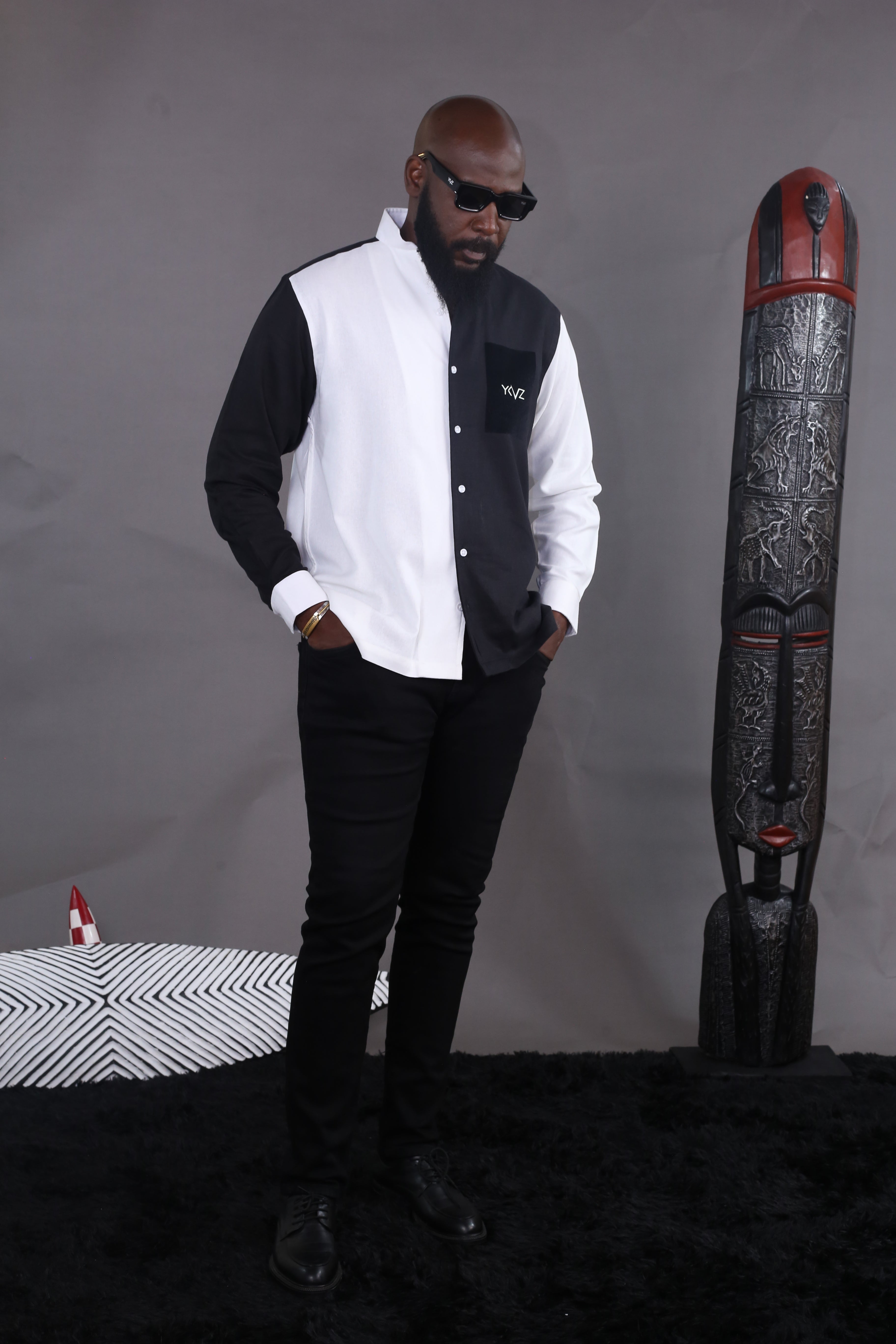 Chemise Oslo Signature Classique – Bicolore noir & Blanc