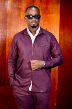 Ensemble Surchemise Maaru Marron par YKVZ