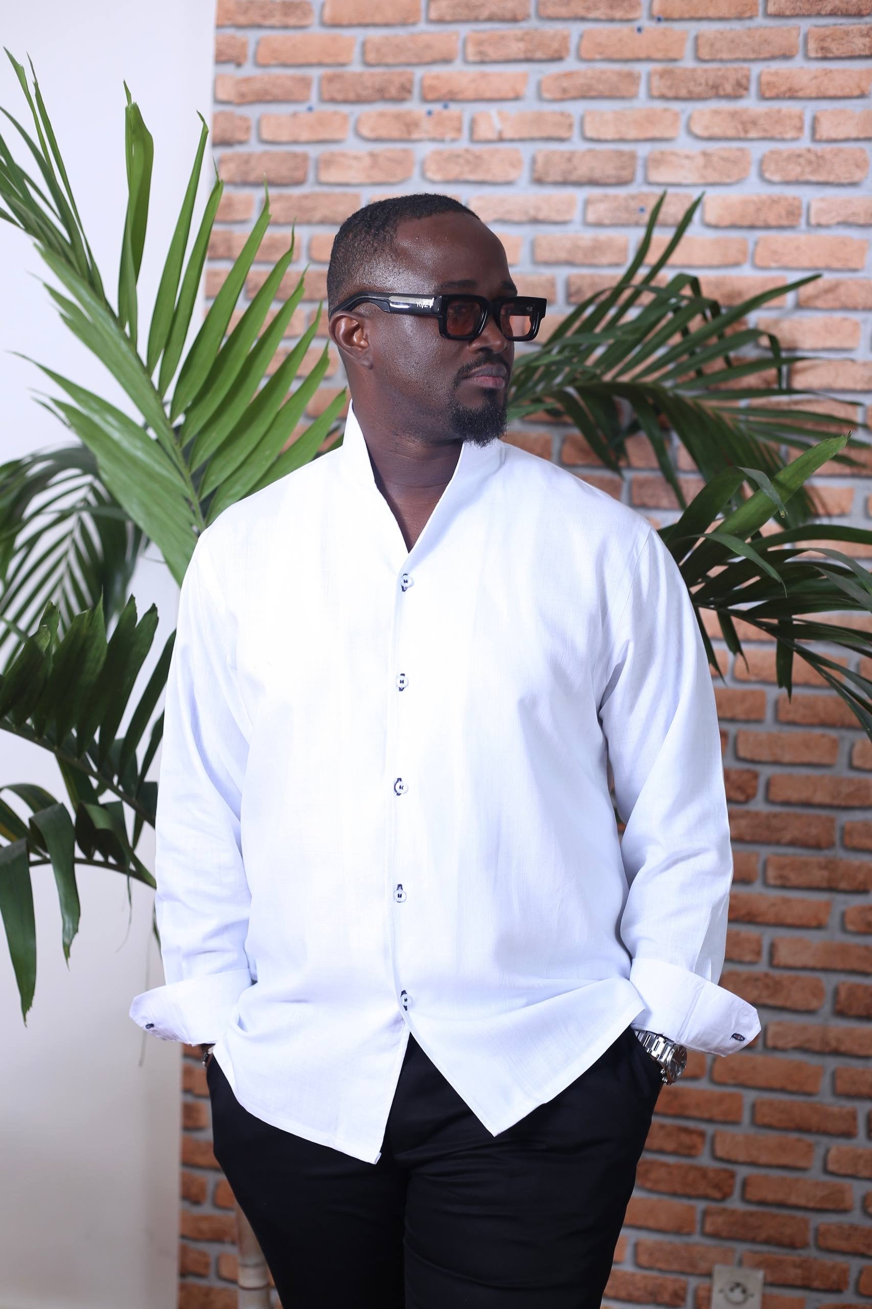 Chemise Tulipa lin_ Blanc