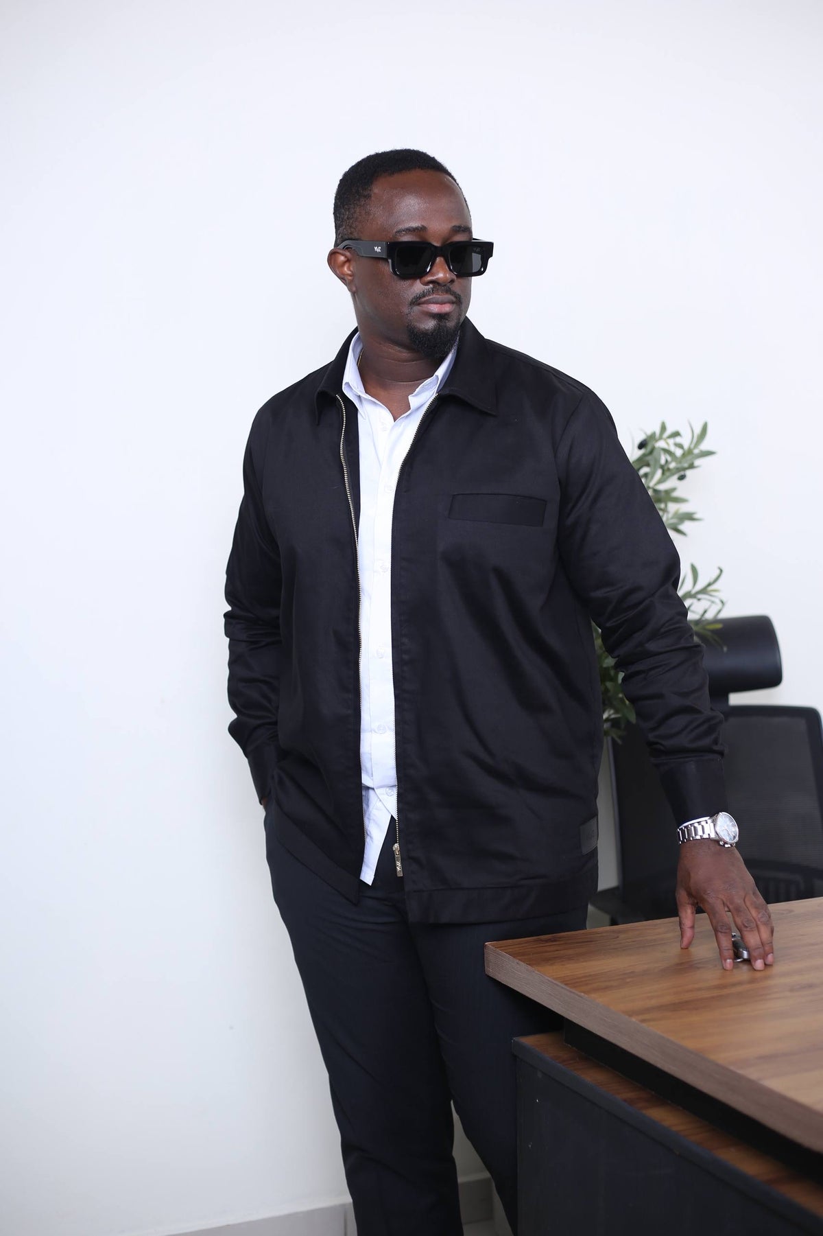 Surchemise Aviator Zip II - Noir